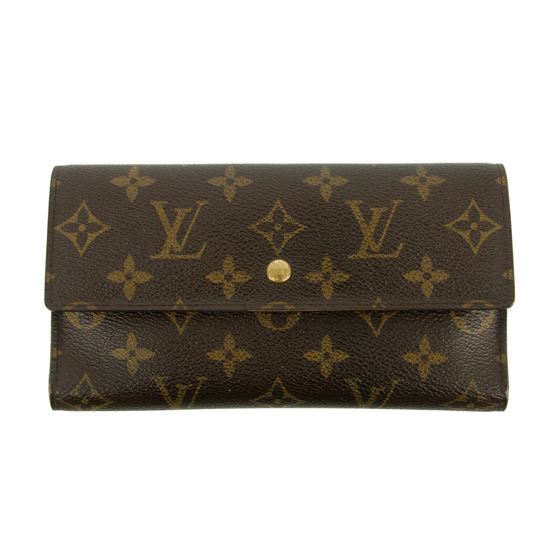 Louis Vuitton Monogram Canvas Brown International Long Wallet #3501