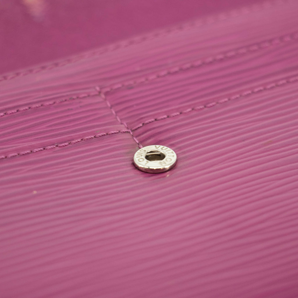 Louis Vuitton Purple Epi Leather Long Sarah Wallet #3515