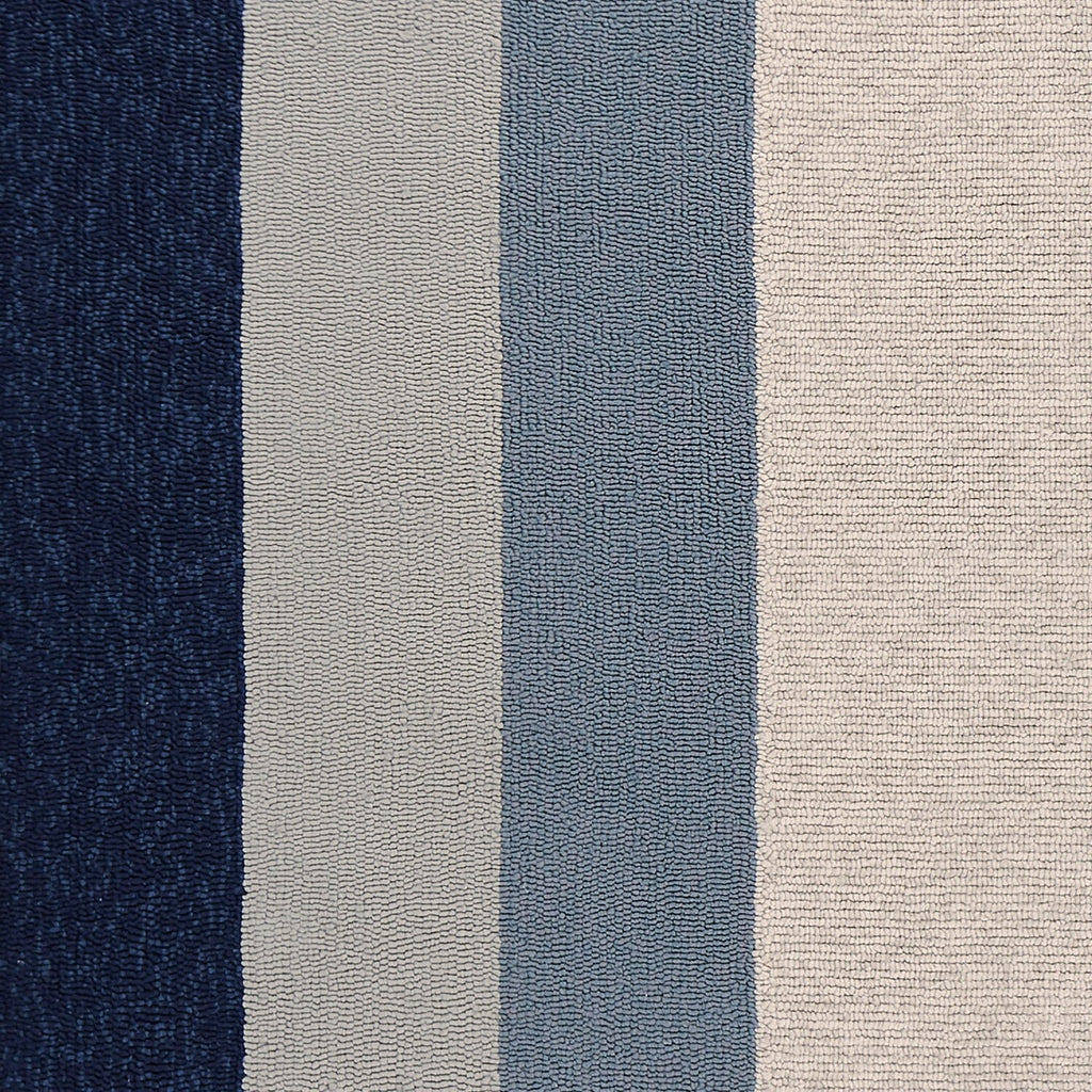 5'x7' Slate Navy Blue Hand Hooked UV Treated Bordered Indoor Outdoor Area Rug