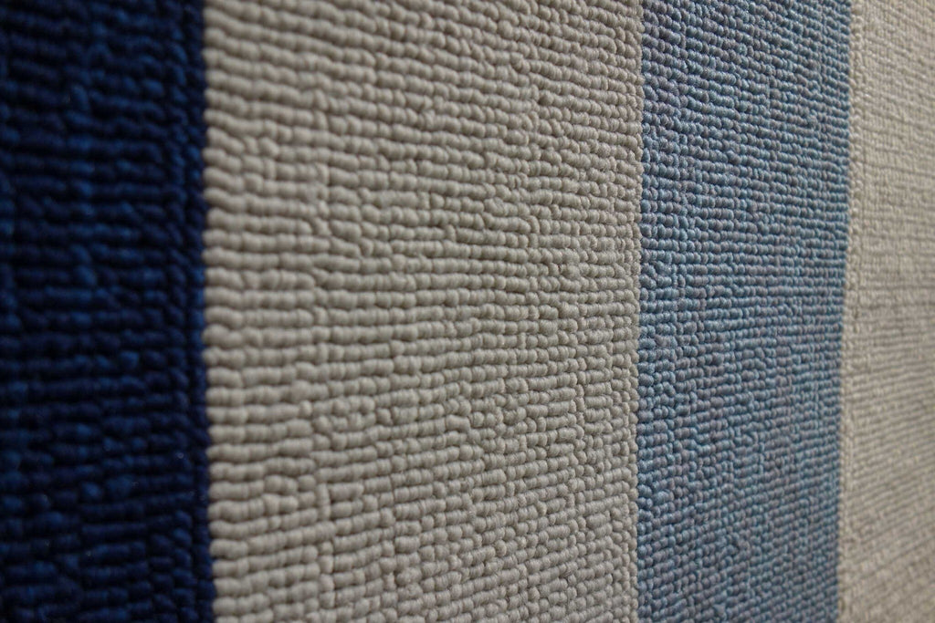 5'x7' Slate Navy Blue Hand Hooked UV Treated Bordered Indoor Outdoor Area Rug