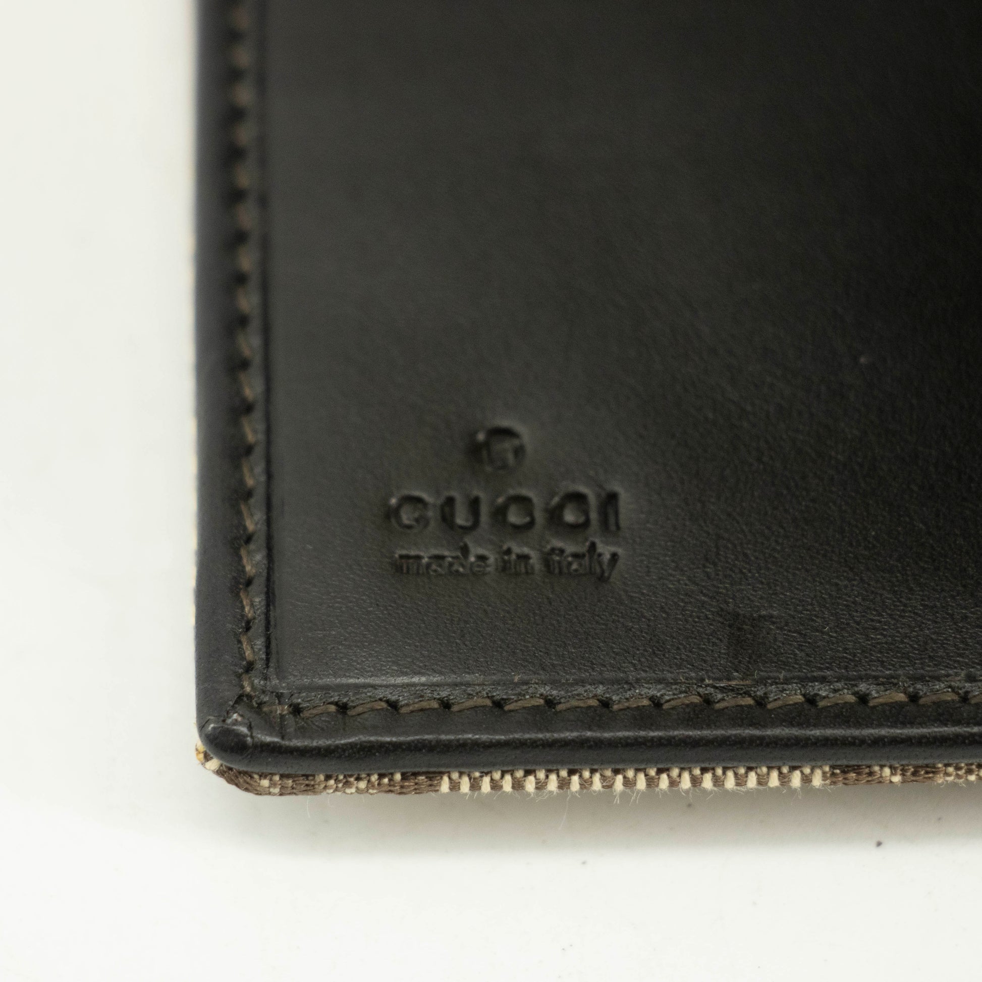 Gucci GG Canvas Sherry Line Jackie Compact Wallet #3539