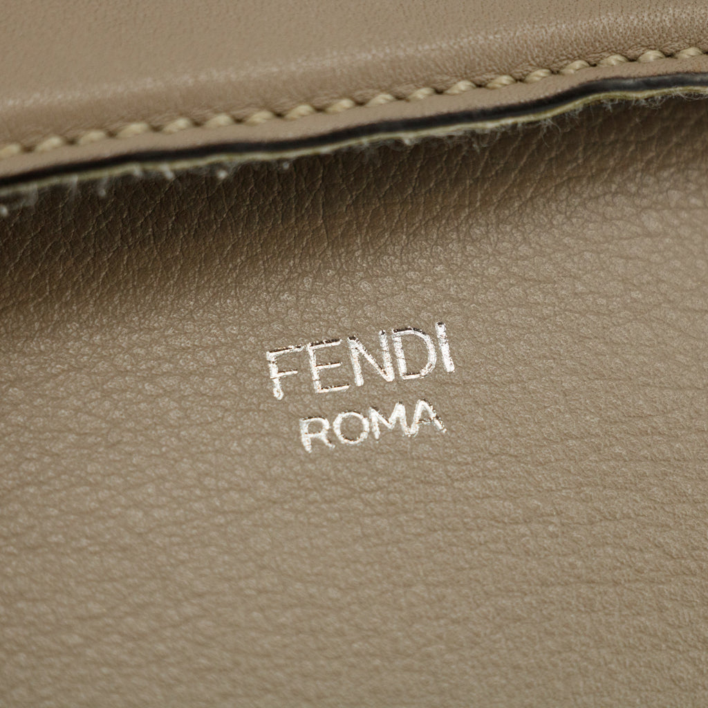 Fendi By The Way Grey Leather 2Way Shoulder Bag #3545