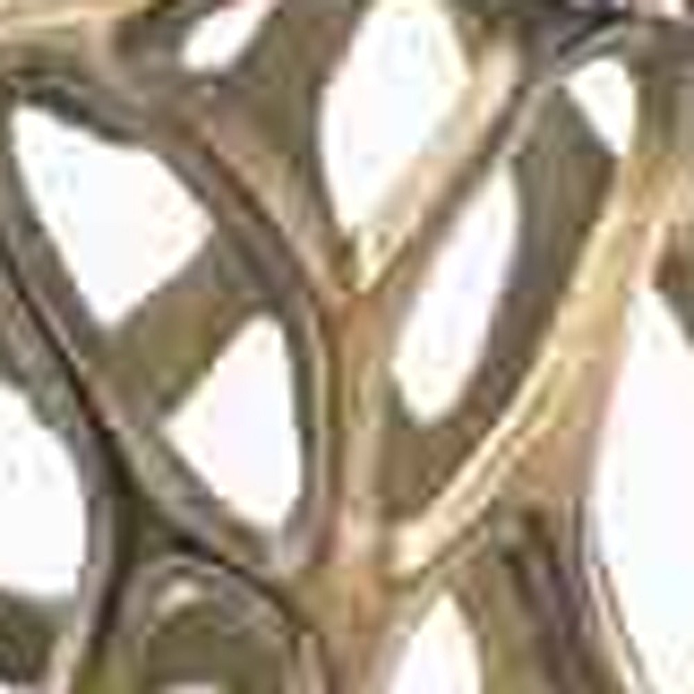 32" Aluminum Gold Twigs Cylinder Floor Vase