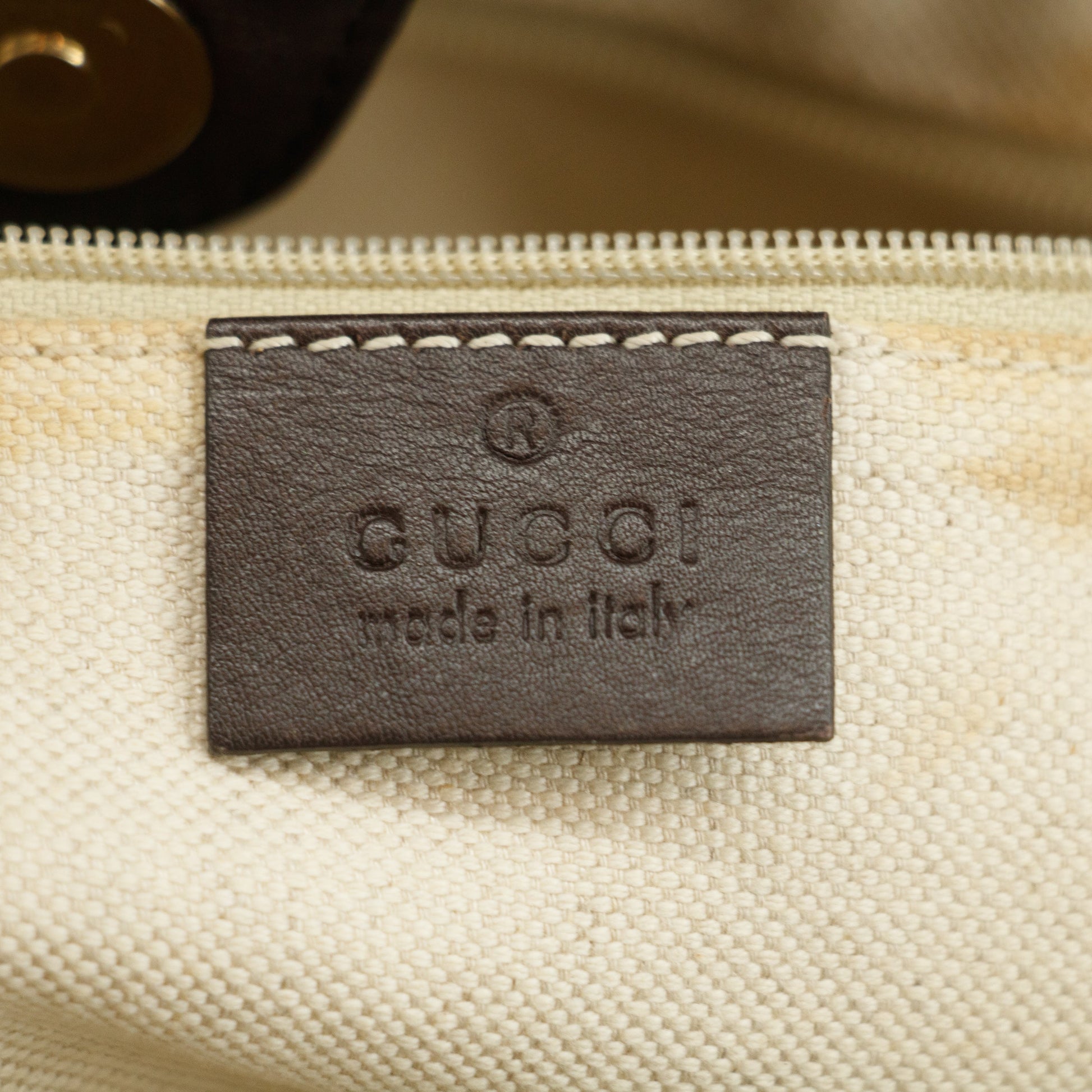 Gucci GG Guccisima Brown Interlocking GG Sukey Handbag #3558