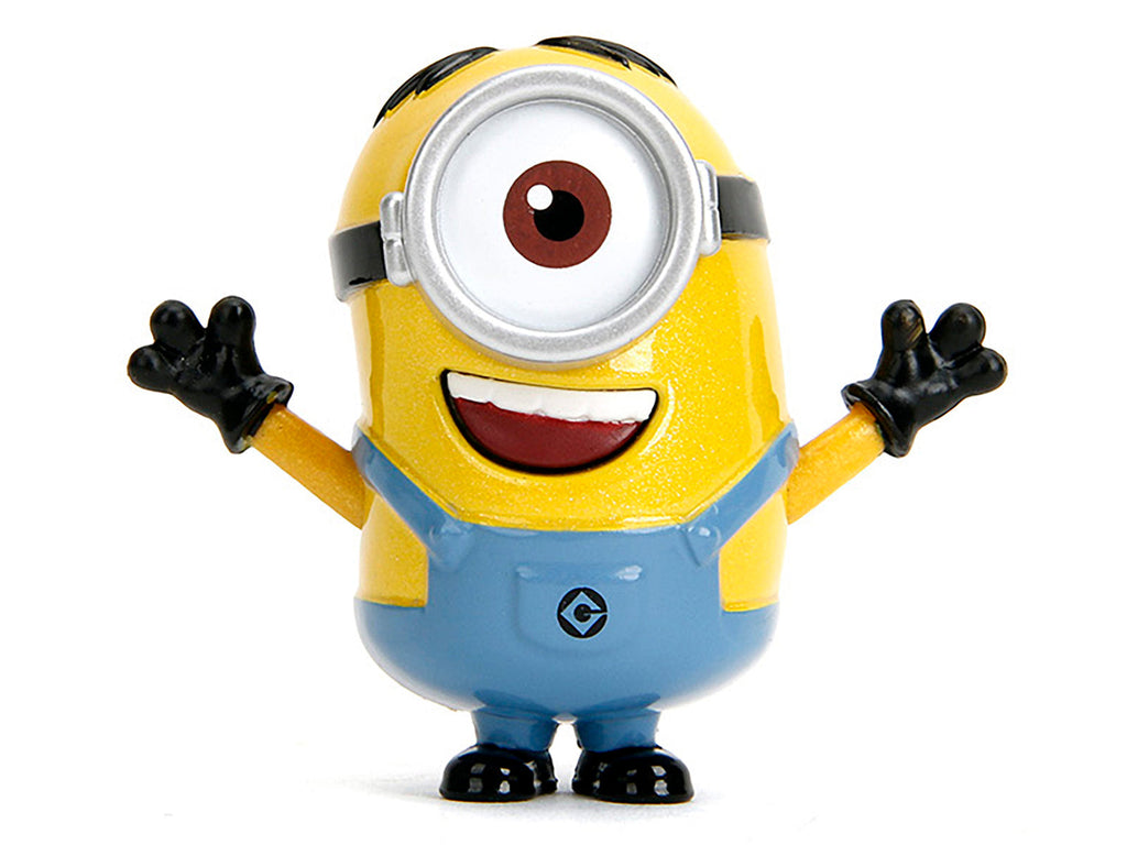 Set of 4 Diecast Figures "Minions" (2015) Movie "Metalfigs" Series Diecast Models by Jada
