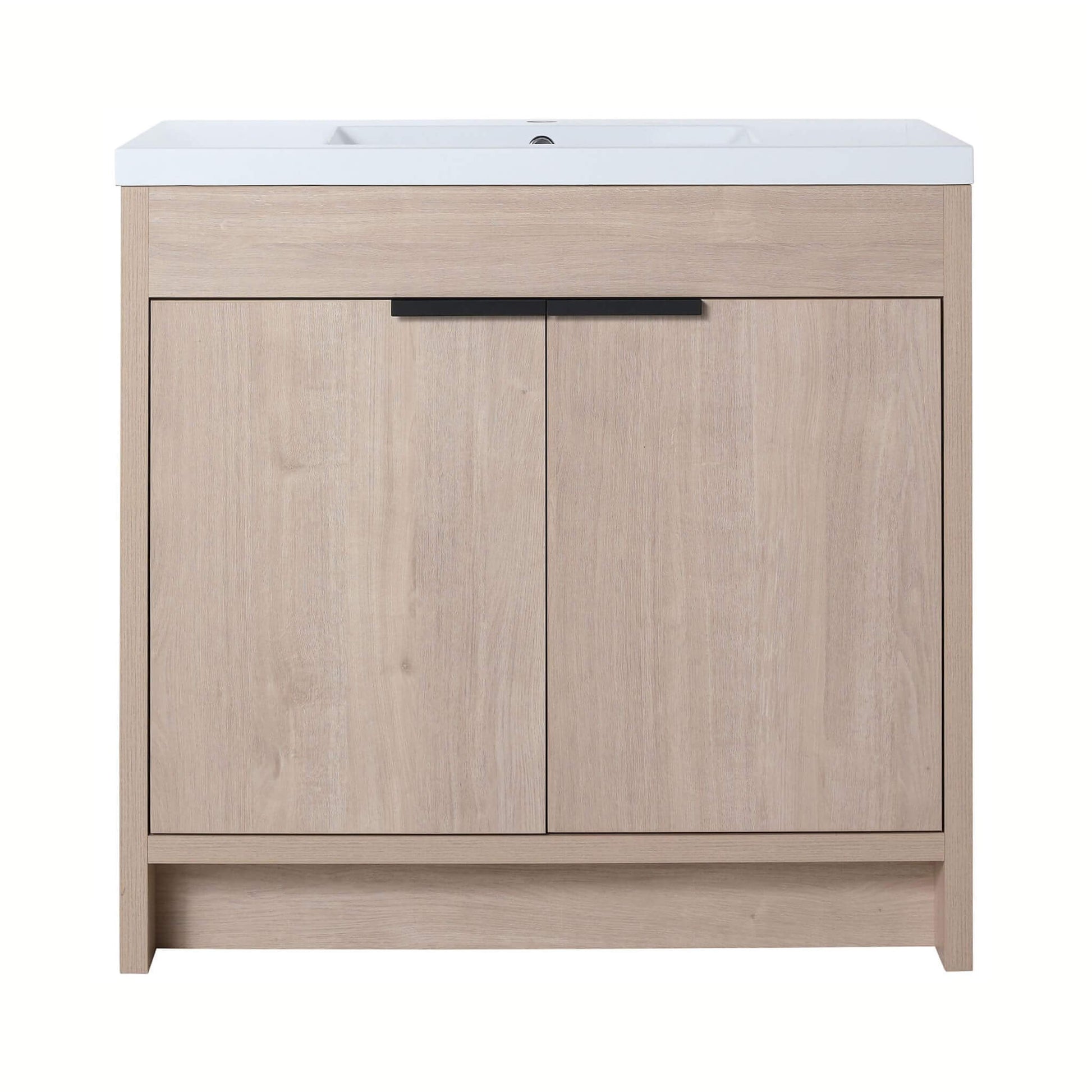 Nuvia 36-Inch Freestanding Bathroom Vanity With White Resin Sink (SAK39274)