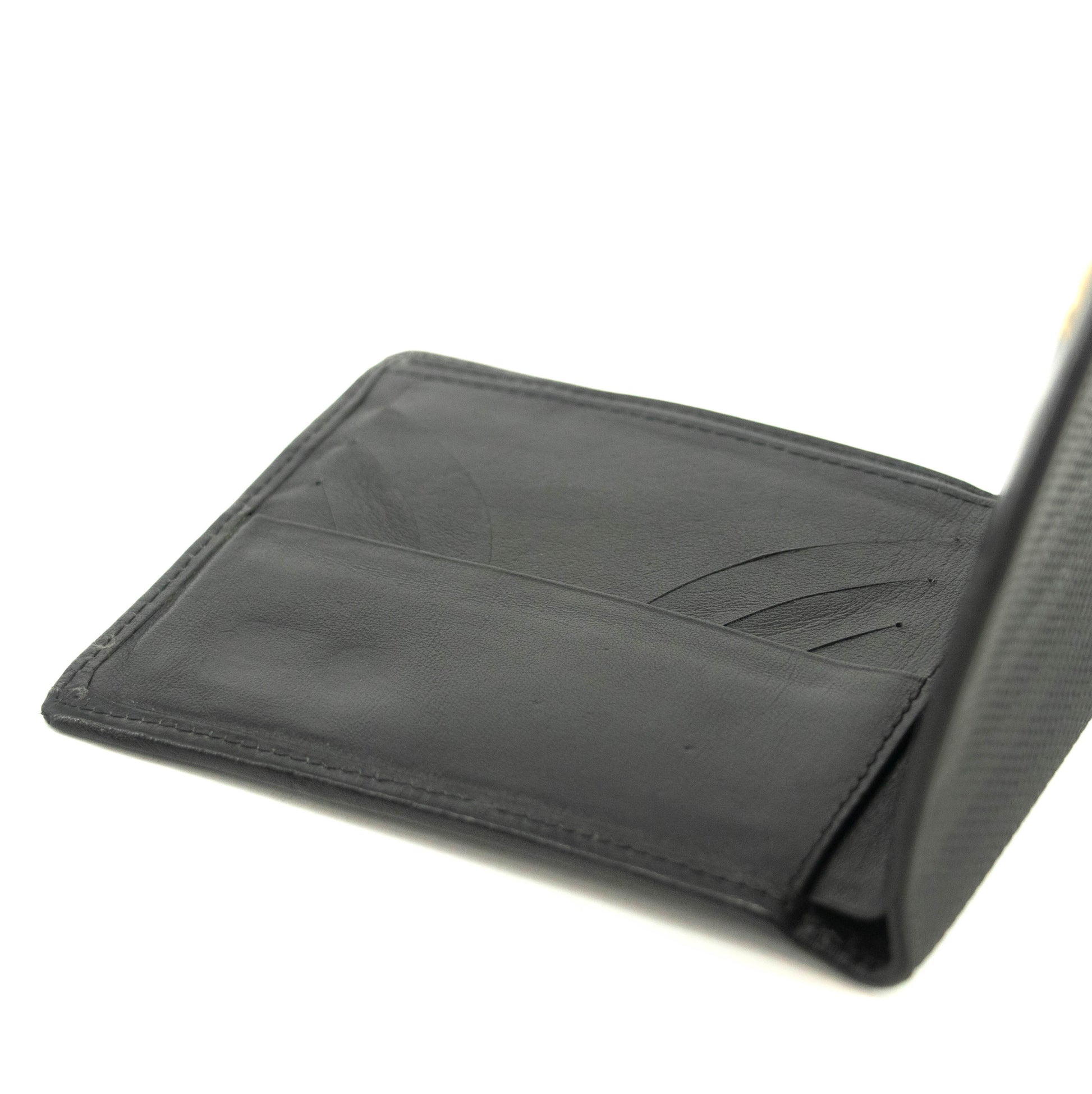 Fendi Black Leather Mens Bifold Wallet  #3611