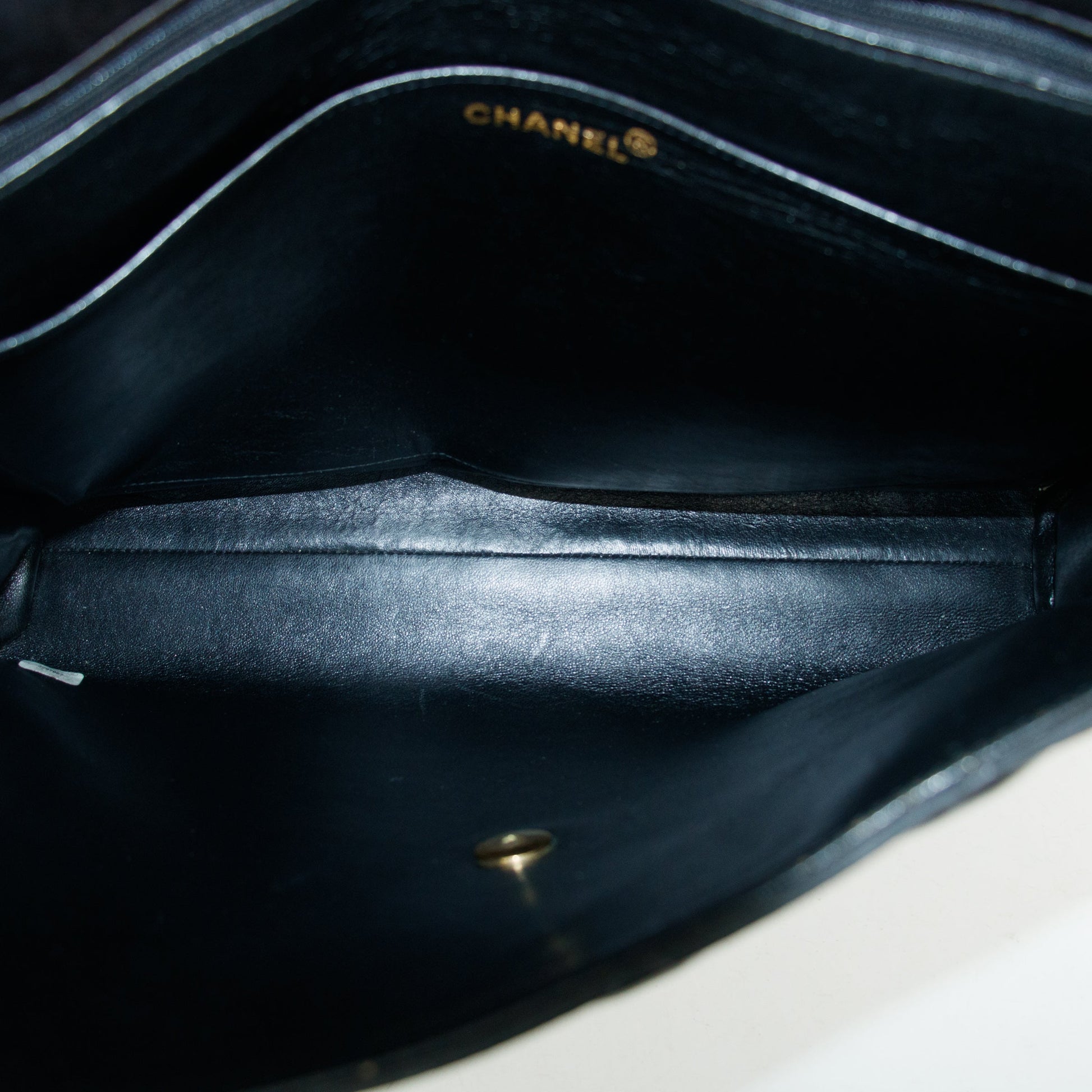Chanel Matelasse Black Coco Mark Patent Breifcase Bag #3636