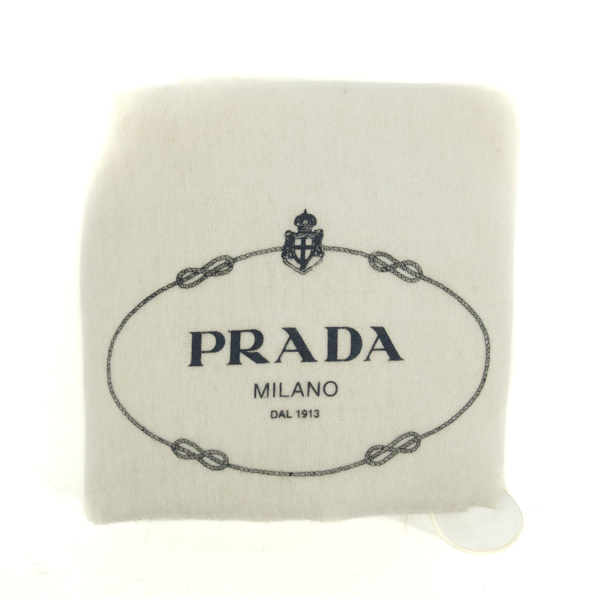 Prada Ivory Canvas x Leather Mini Boston Bag #3645