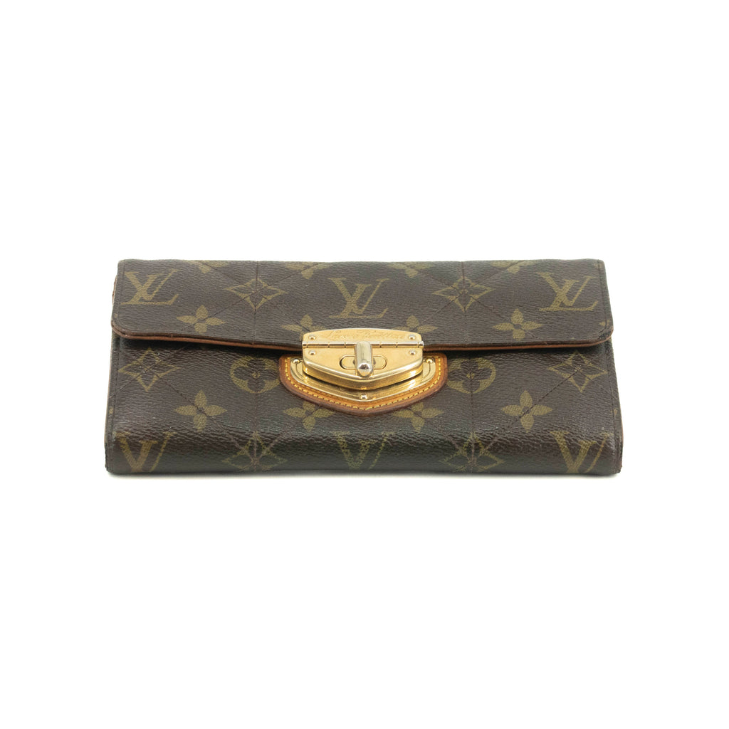 Louis Vuitton Monogram Canvas Etolie Sarah Long Wallet #3689