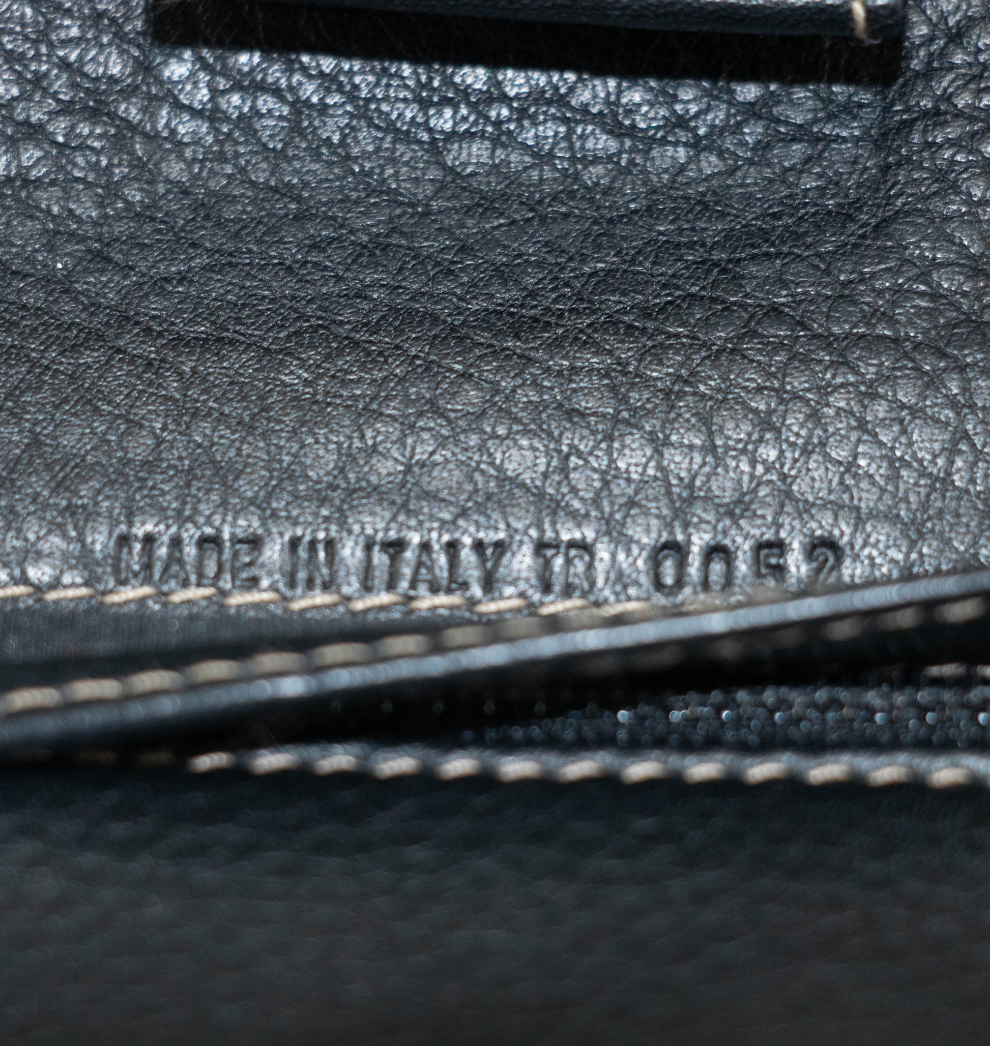 Christian Dior Saddle Black Leather Long Trifold Wallet #3690