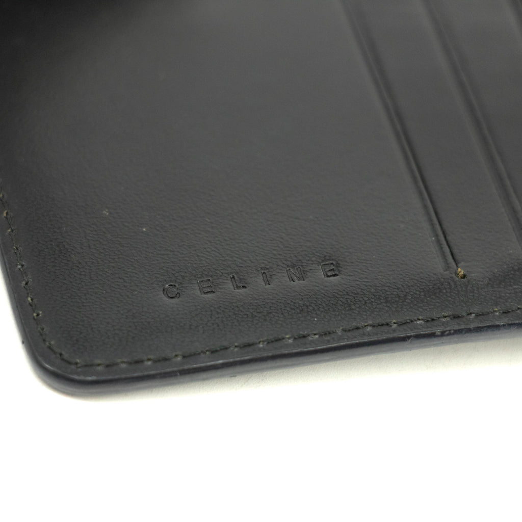 Celine Macadam Black PVC Compact Wallet #3704