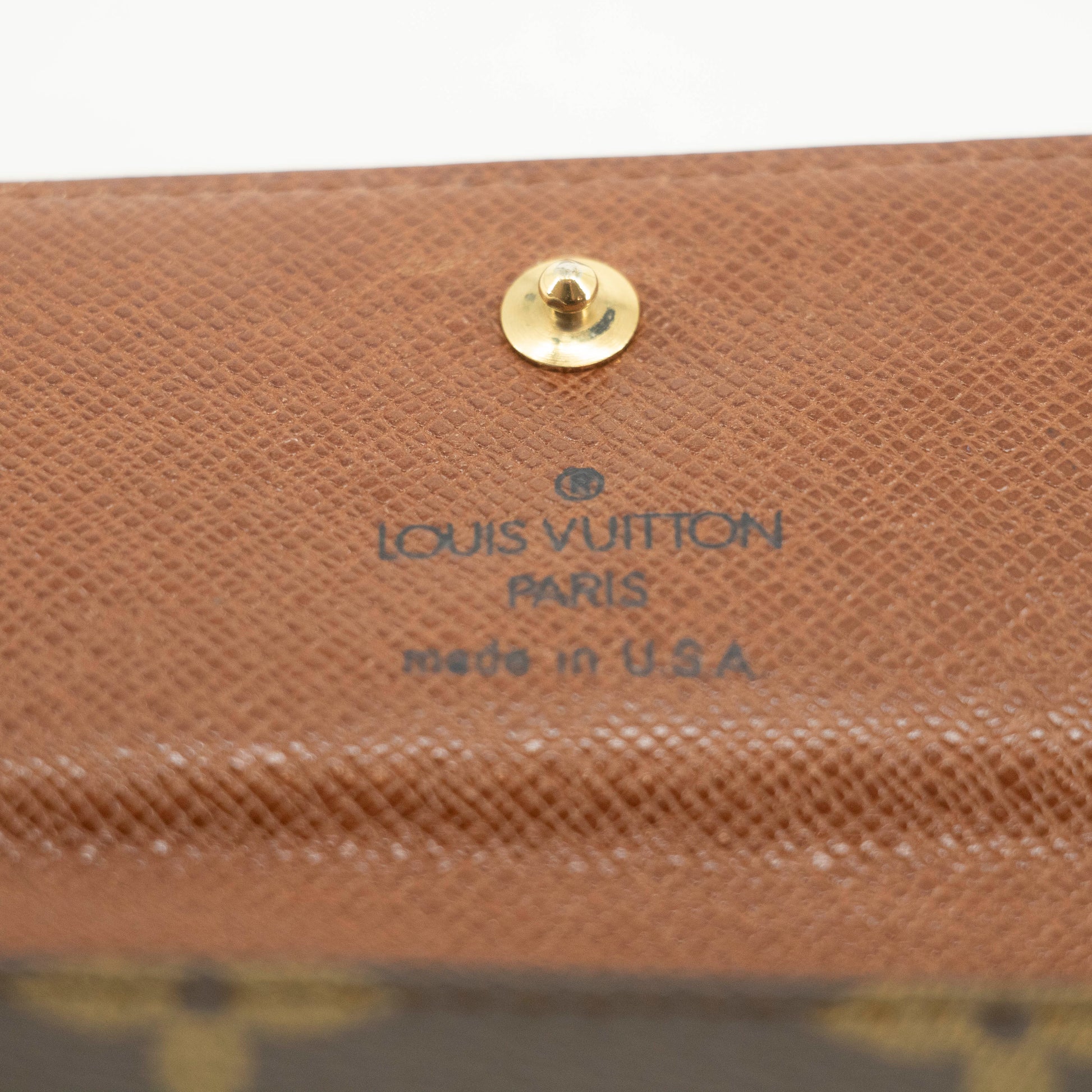 Louis Vuitton Monogram Canvas Brown Trifold Wallet #3709