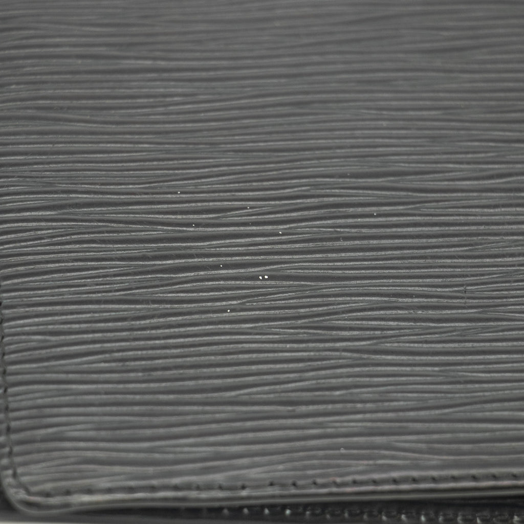 Louis Vuitton Black Epi Leather Bifold Wallet #3712