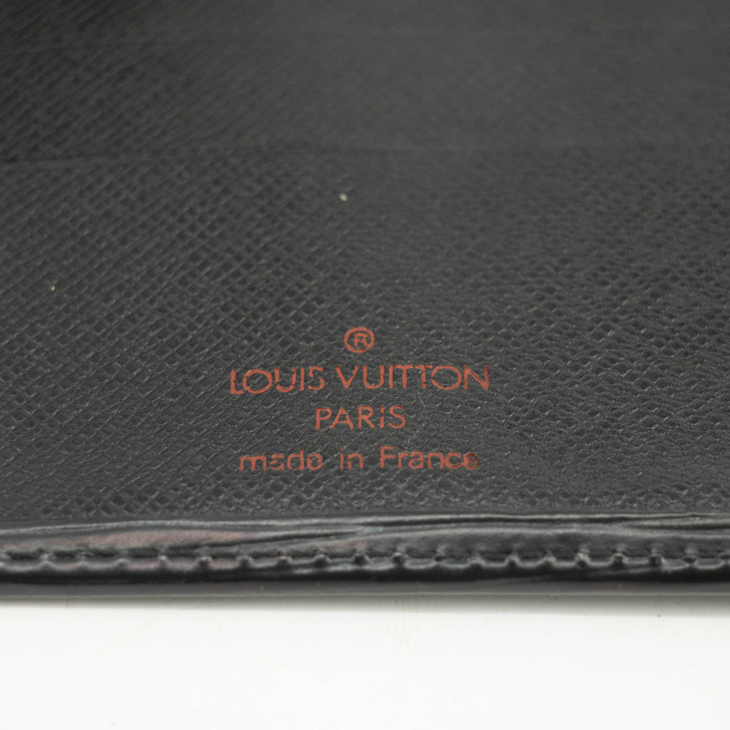Louis Vuitton Black Epi Leather Bifold Wallet #3712