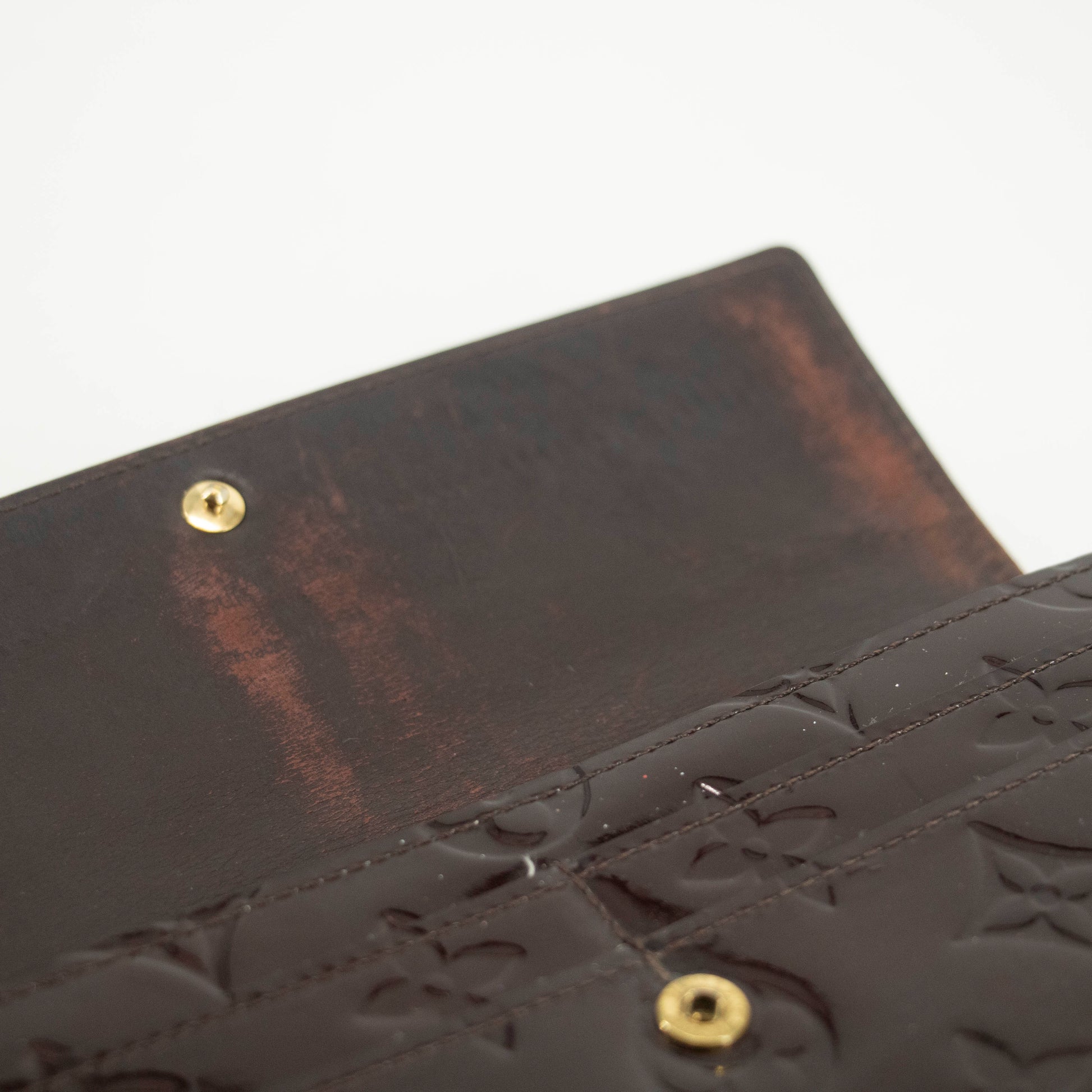 Louis Vuitton Vernis Patent Leather Purple Sarah Wallet #3713