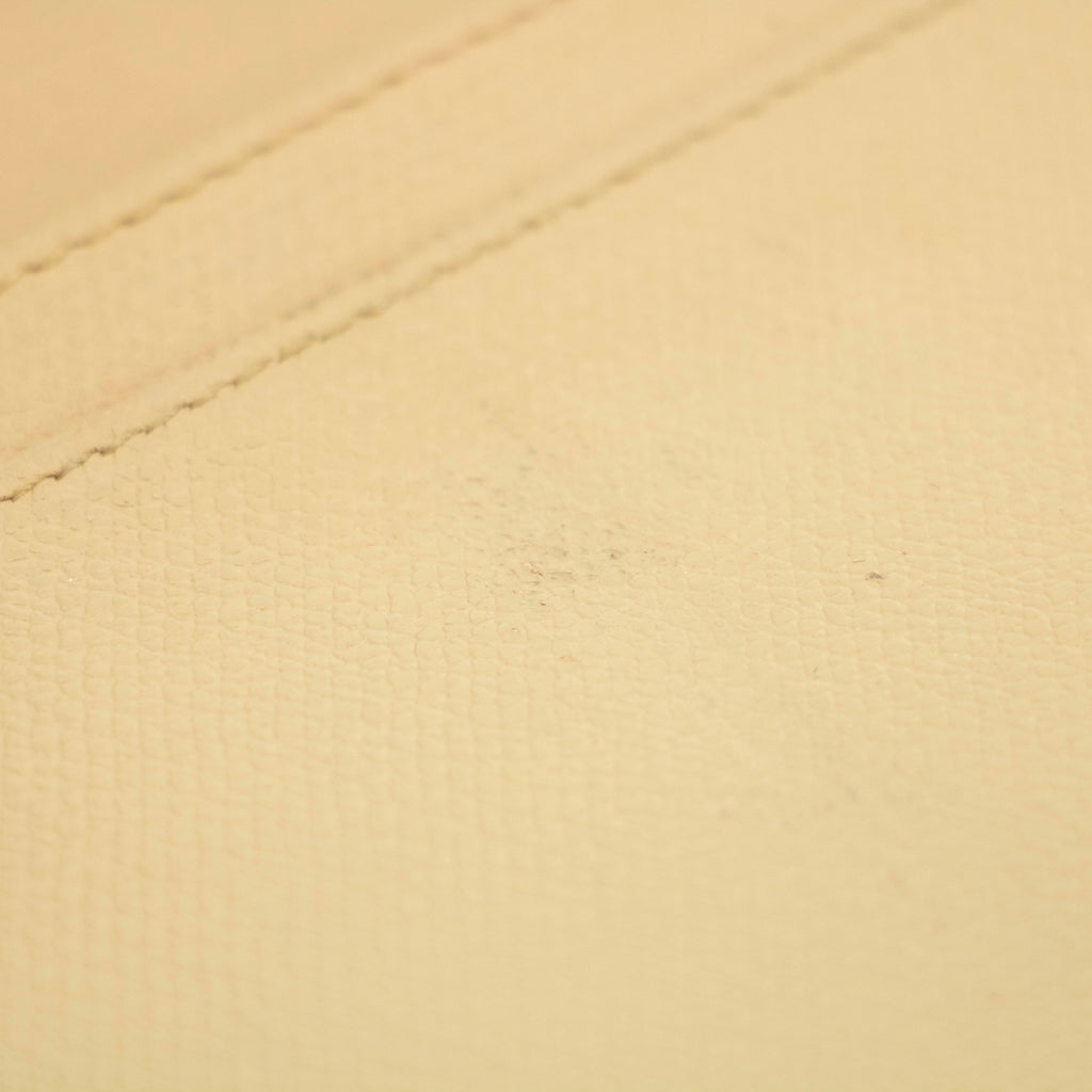 Chanel Beige Leather Long Bifold Wallet #3719