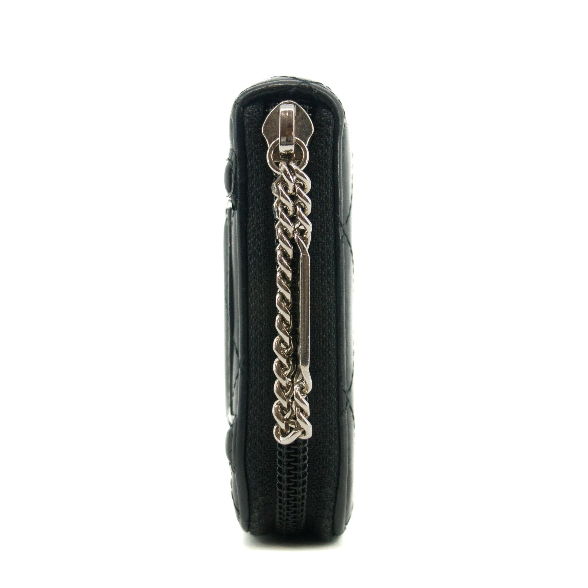 Chanel Cambon CC Black Zip Around Wallet 14 Series #3731