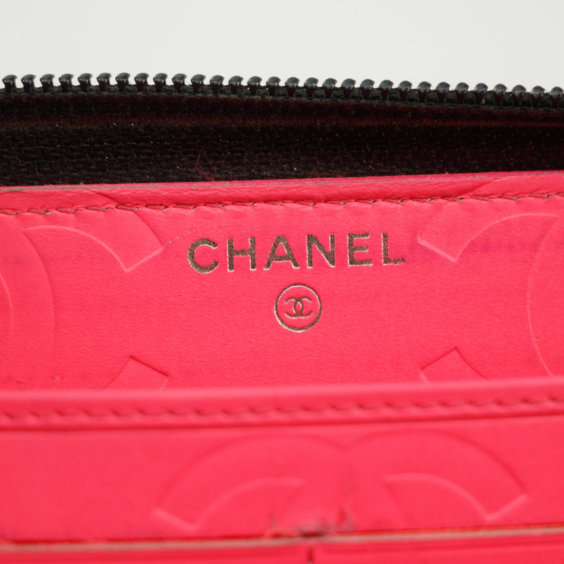 Chanel Cambon CC Black Zip Around Wallet 14 Series #3731