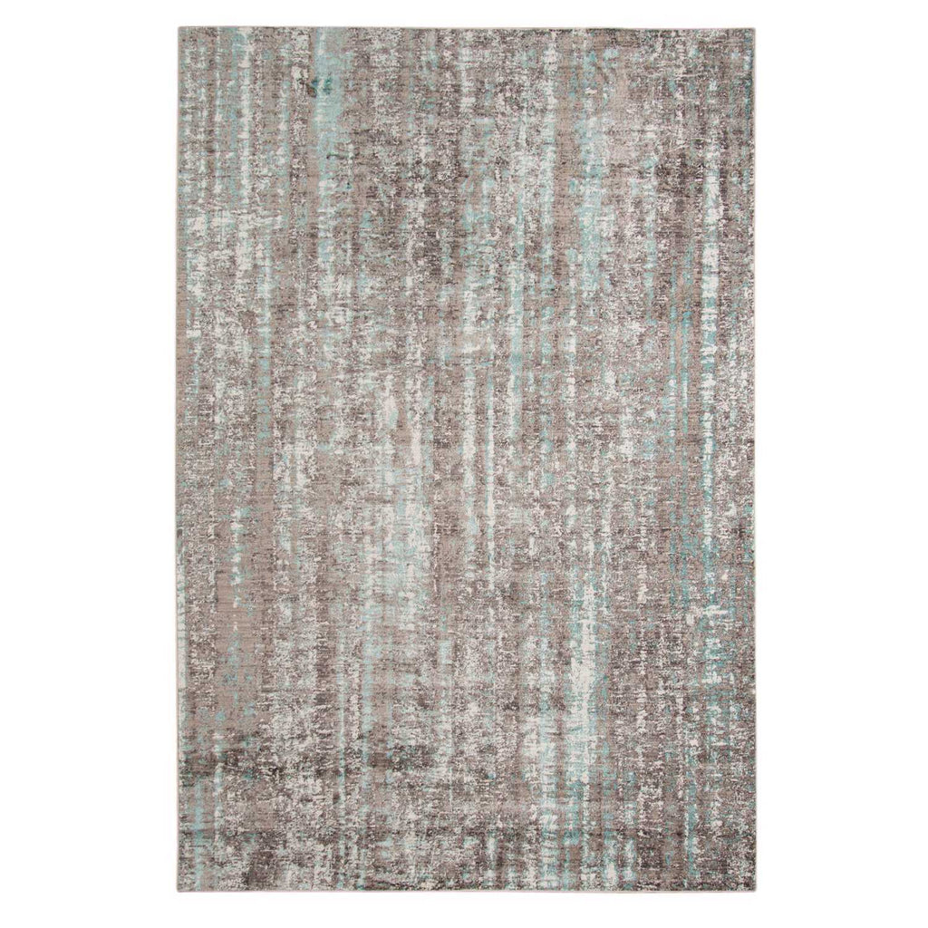 3.93" X5.57" X 0.38" Gray  Polyester Area Rug