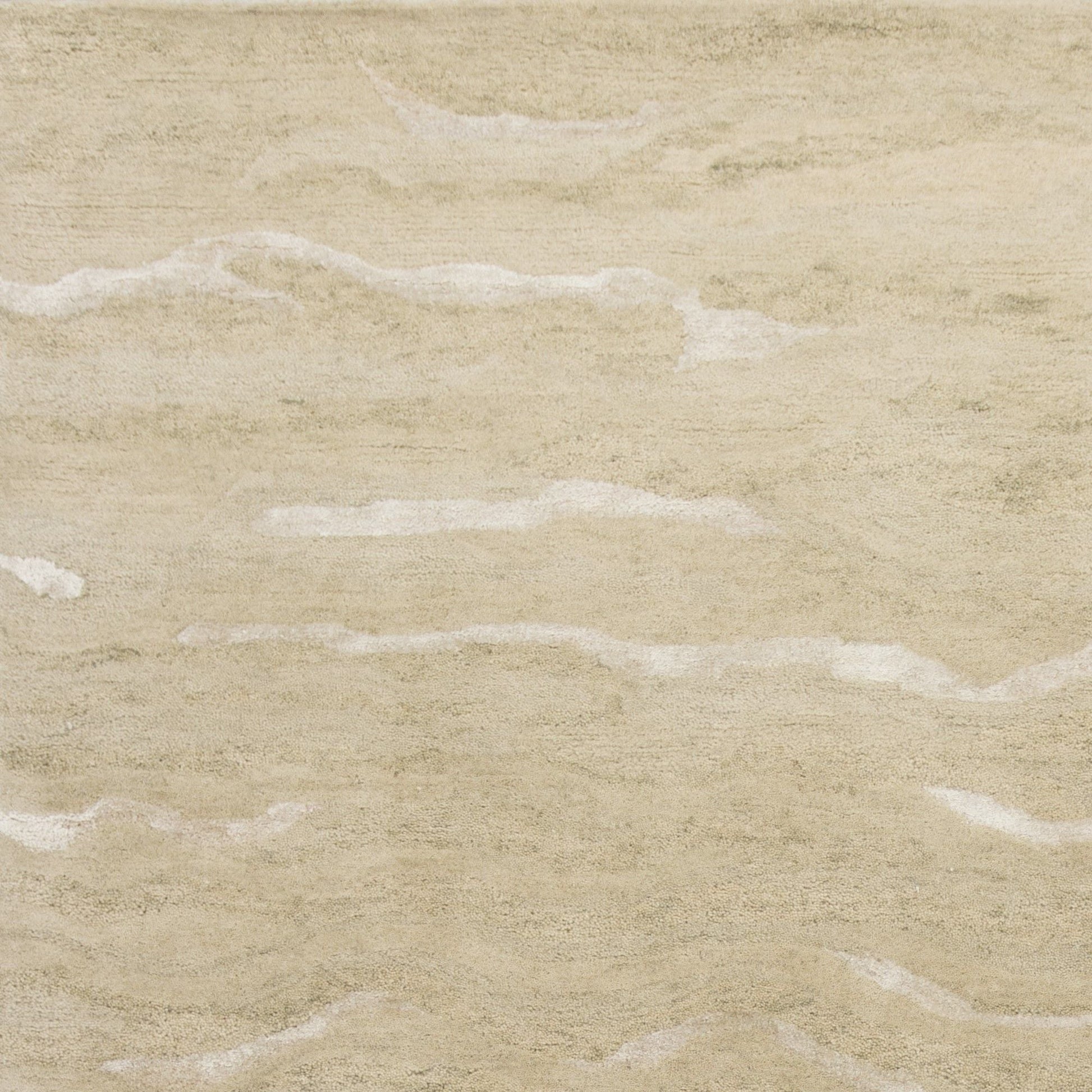 5' X 7' Beige Hand Tufted Abstract Indoor Area Rug
