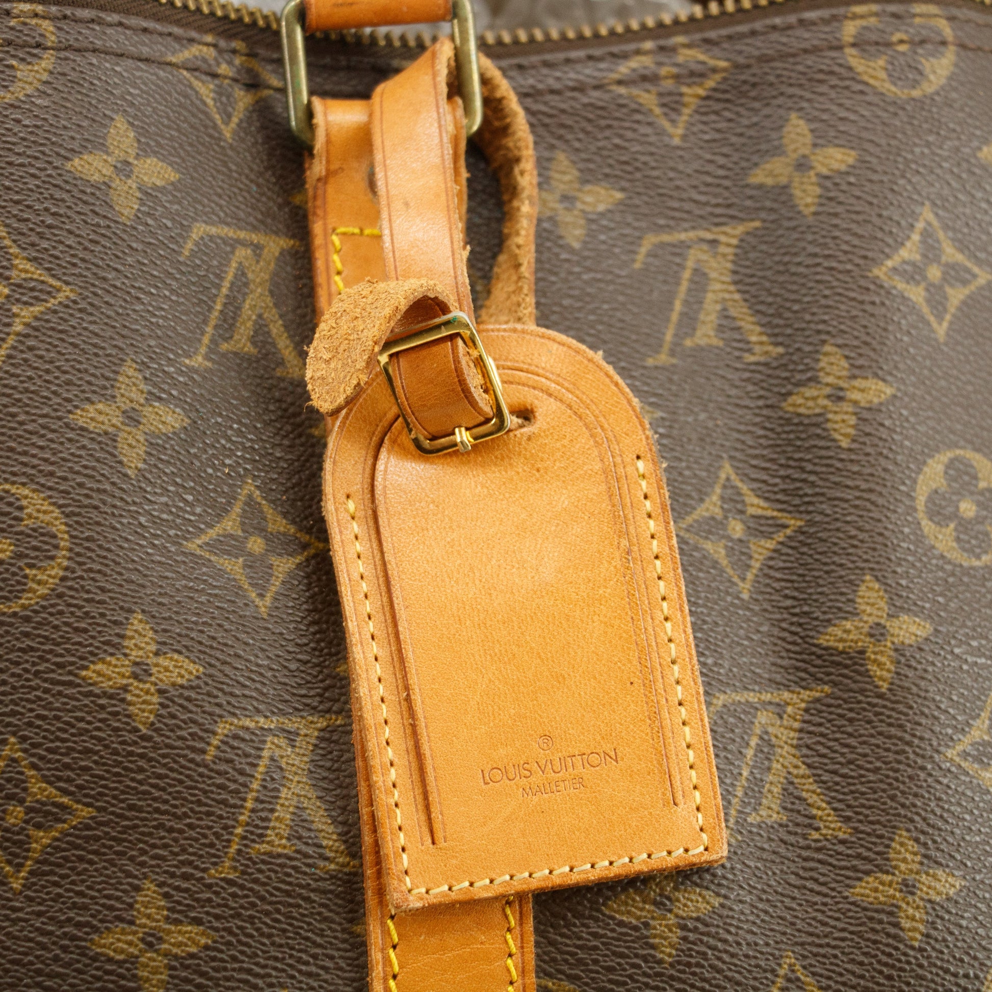 Louis Vuitton Monogram Canvas Brown Keepall 50 Boston Bag #3776