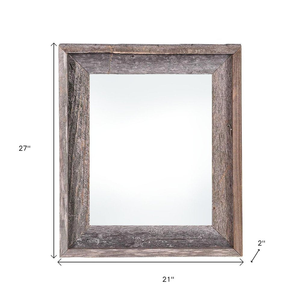 18" x 24" Gray Solid Wood Hanging Picture Frame