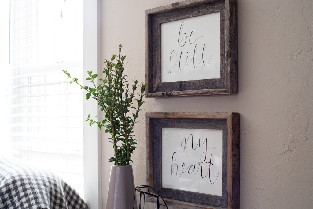 12" x 12" Gray Solid Wood Tabletop Picture Frame