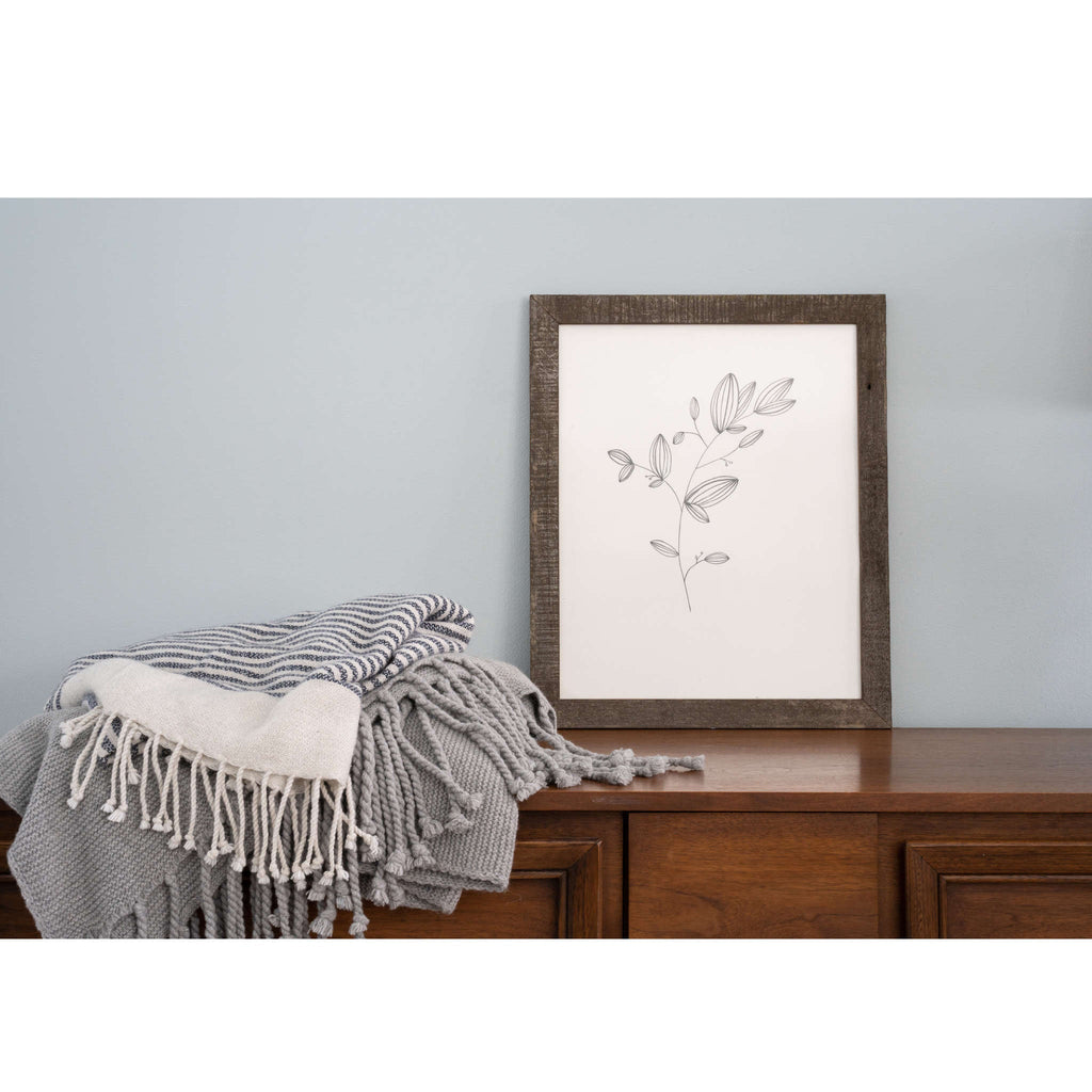 8" x 10" Espresso Solid Wood Tabletop Picture Frame