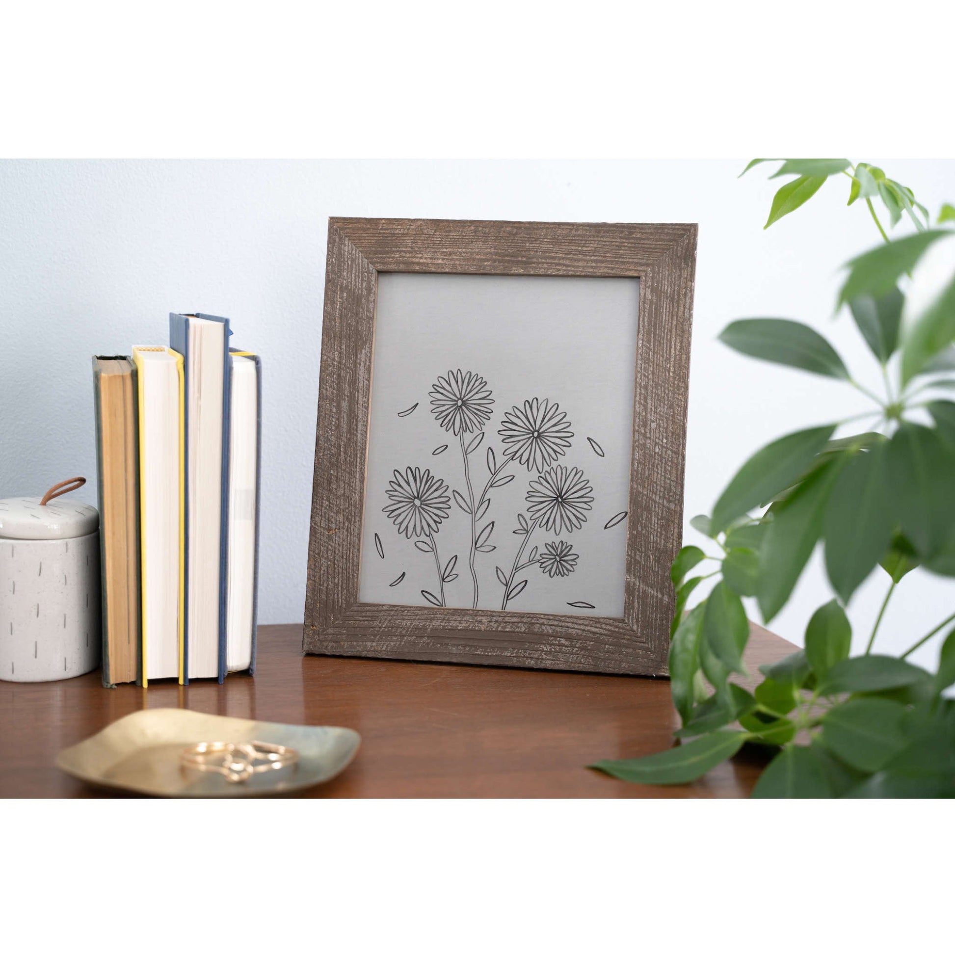 8" x 10" Espresso Solid Wood Tabletop Picture Frame