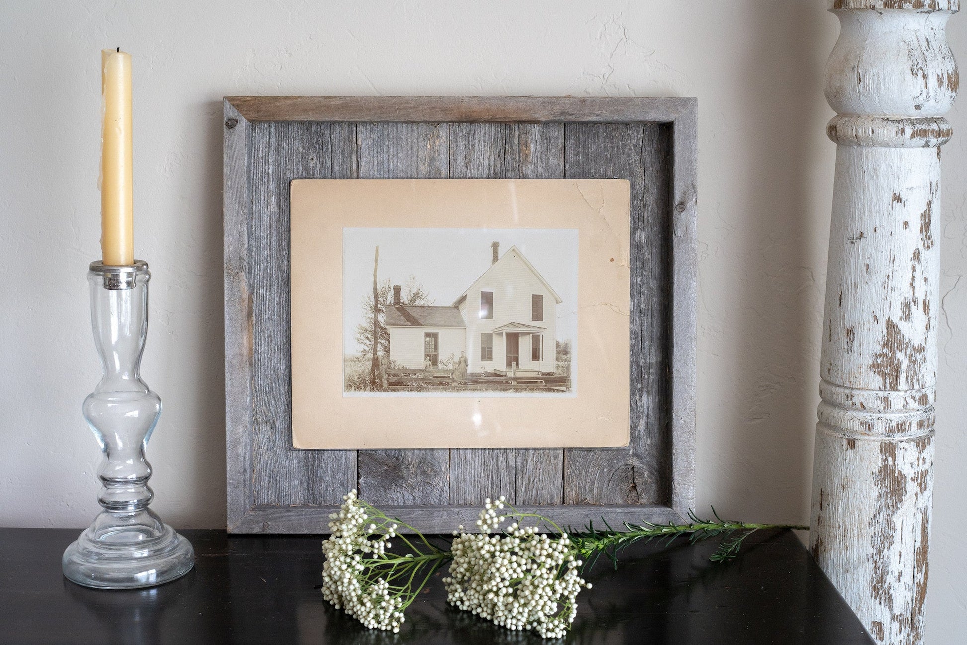 5" x 7" Gray Solid Wood Tabletop Picture Frame
