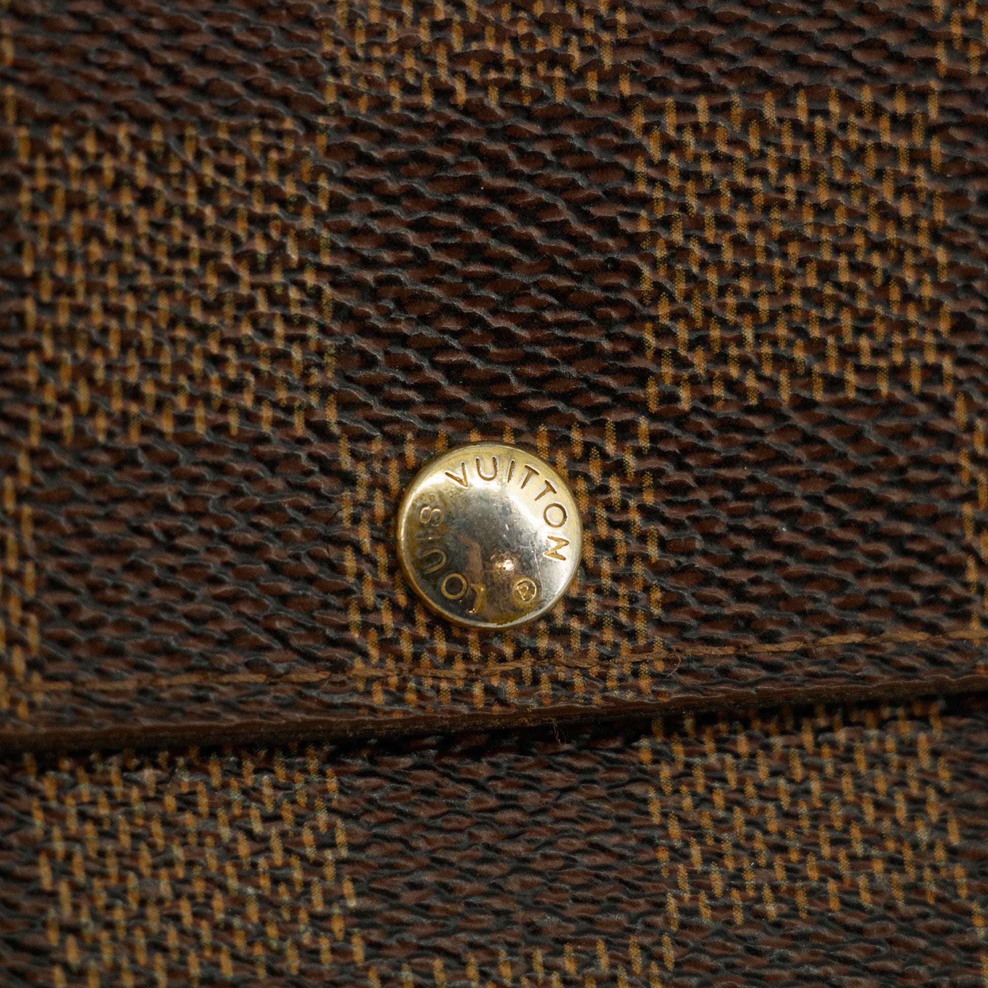 Louis Vuitton Damier Ebene Sarah Long Wallet #3822