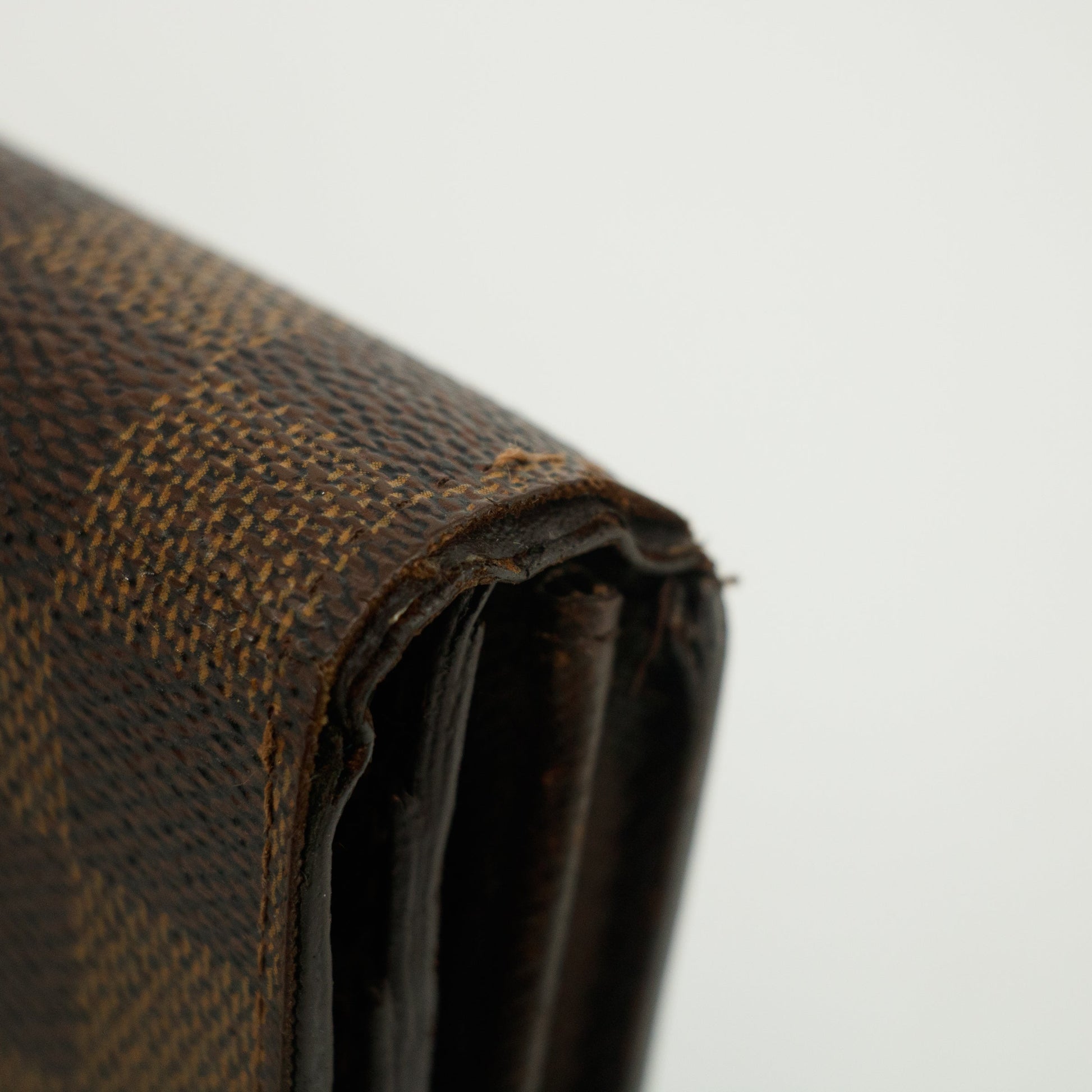 Louis Vuitton Damier Ebene Sarah Long Wallet #3822