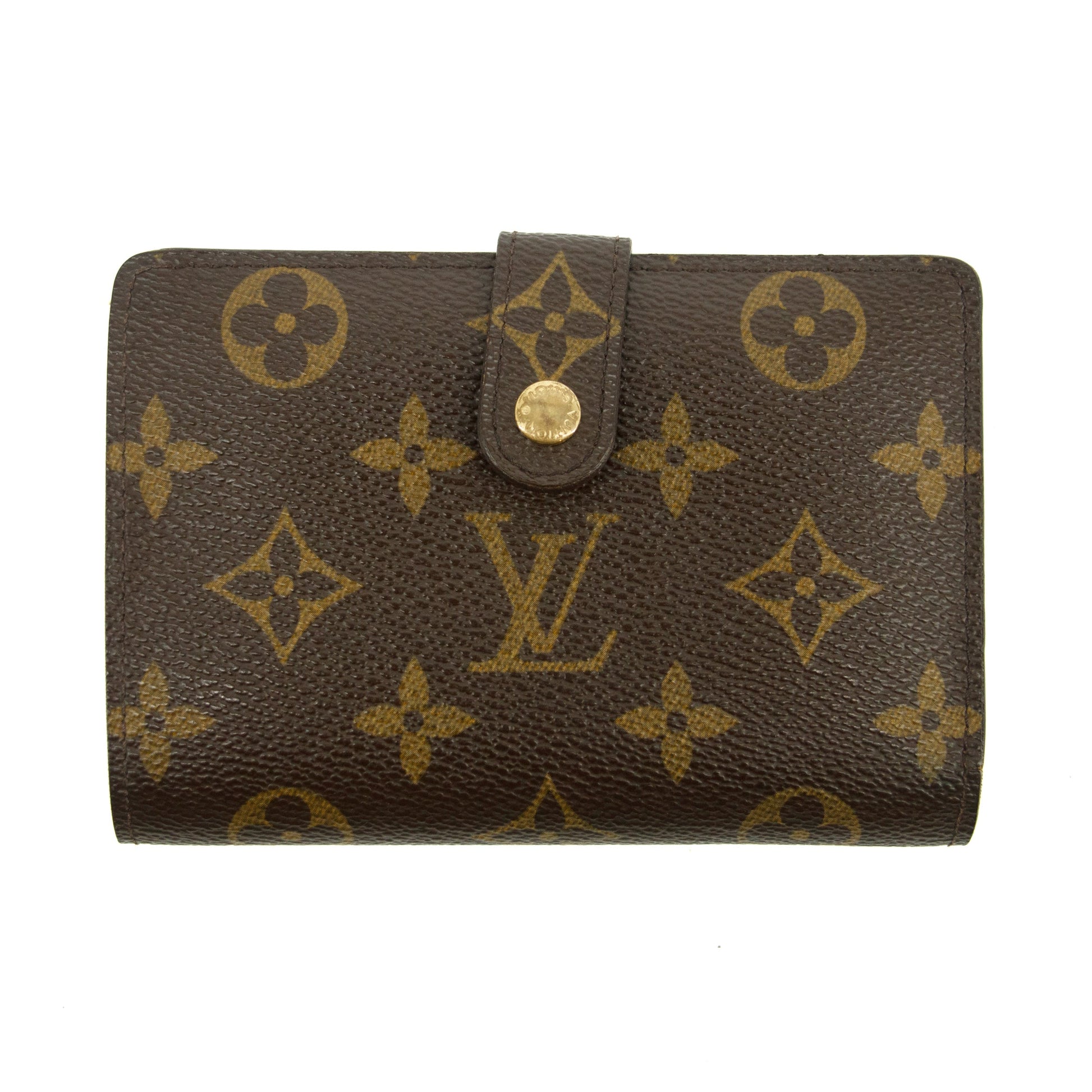 Louis Vuitton Monogram Canvas Kisslock Wallet #3826