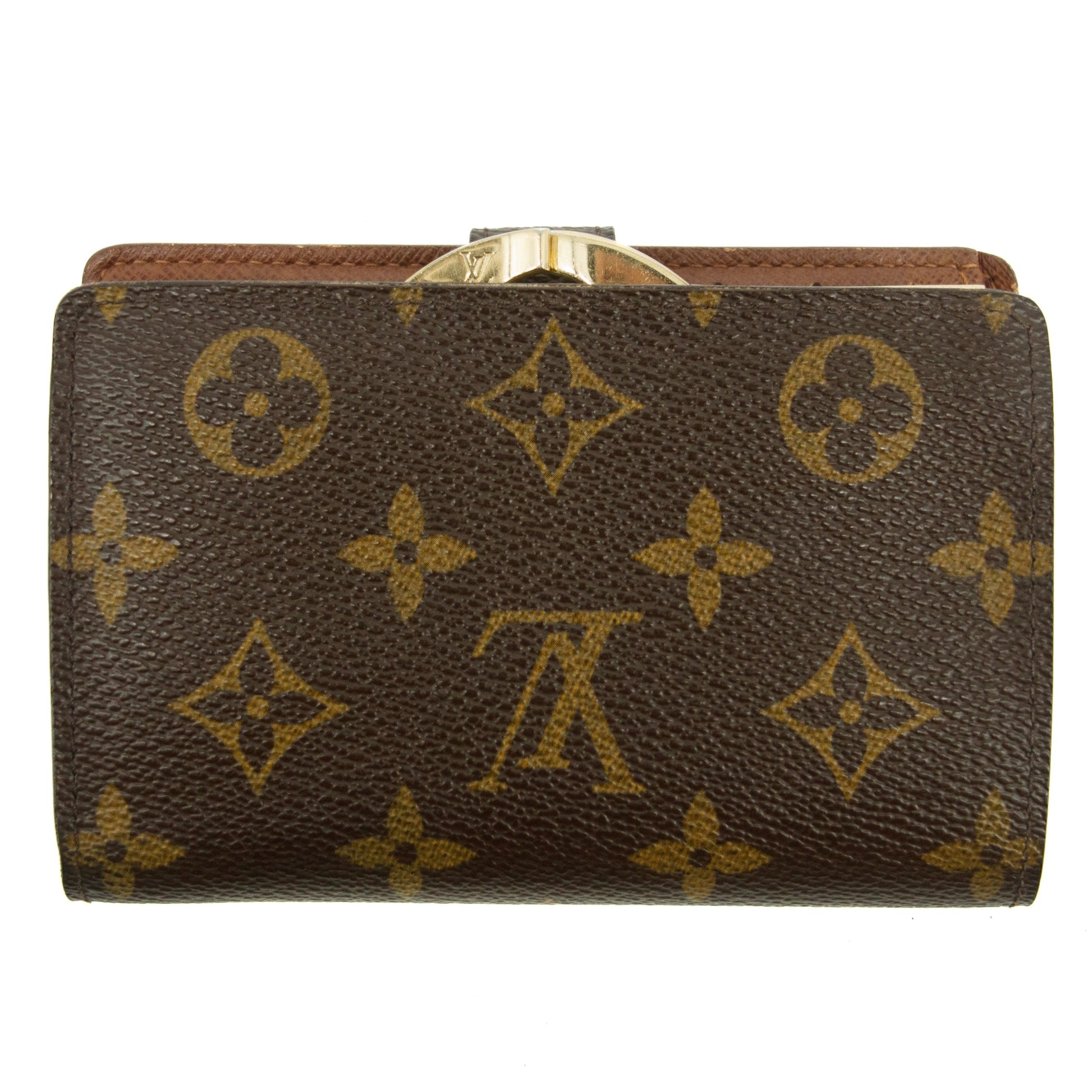 Louis Vuitton Monogram Canvas Kisslock Wallet #3826