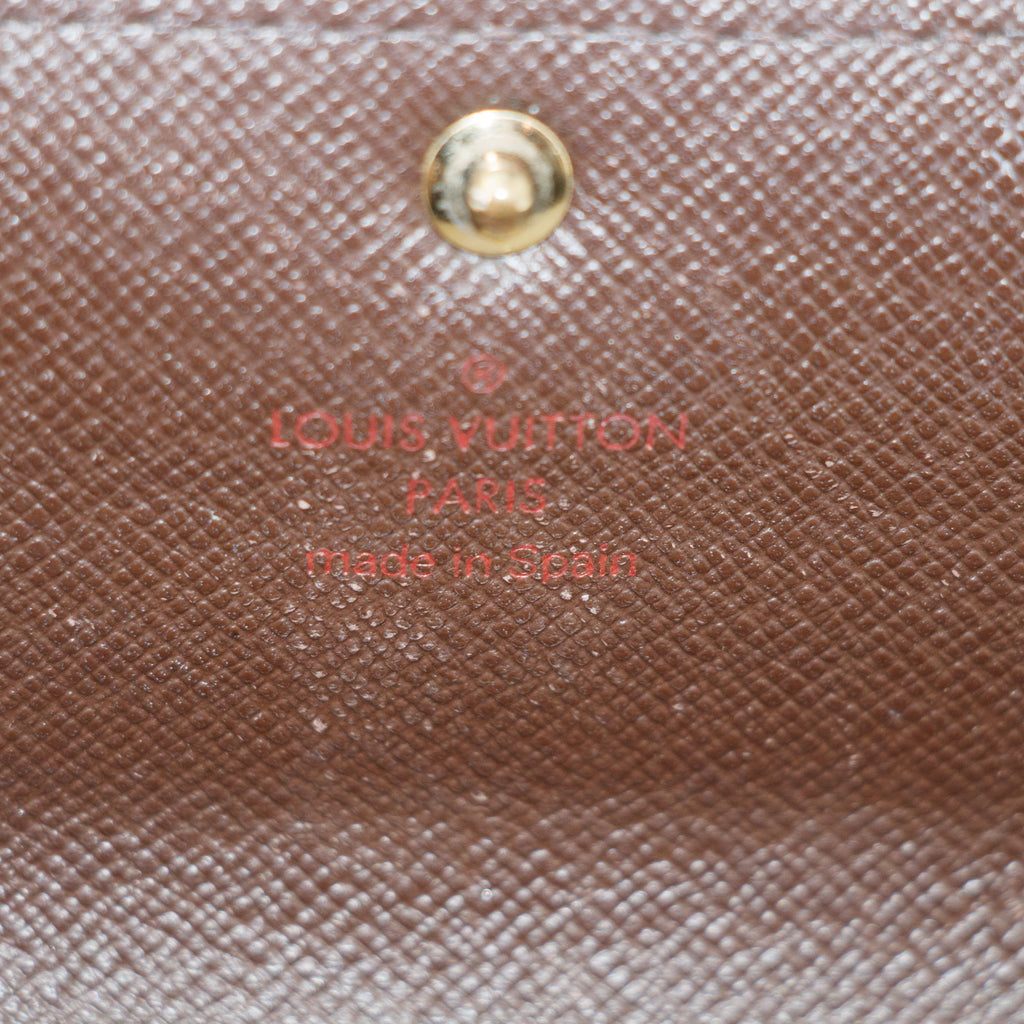 Louis Vuitton Damier Ebene Sarah Long Wallet #3838