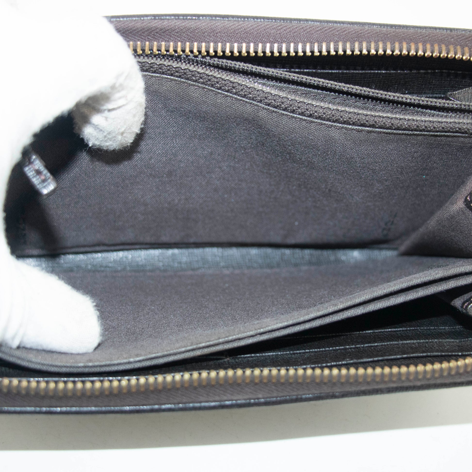 Fendi Brown Zucca Zippy Long Wallet #3855