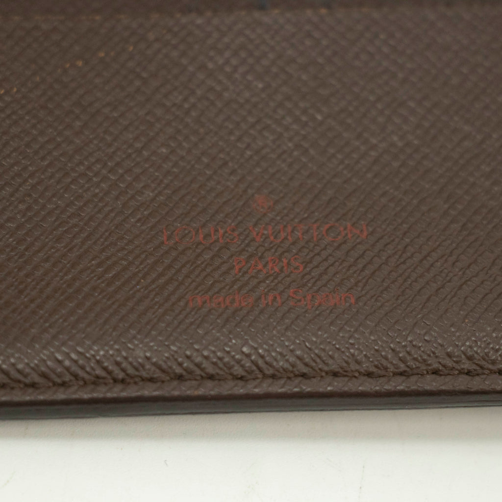 Louis Vuitton Damier Ebene Bifold Wallet #3859