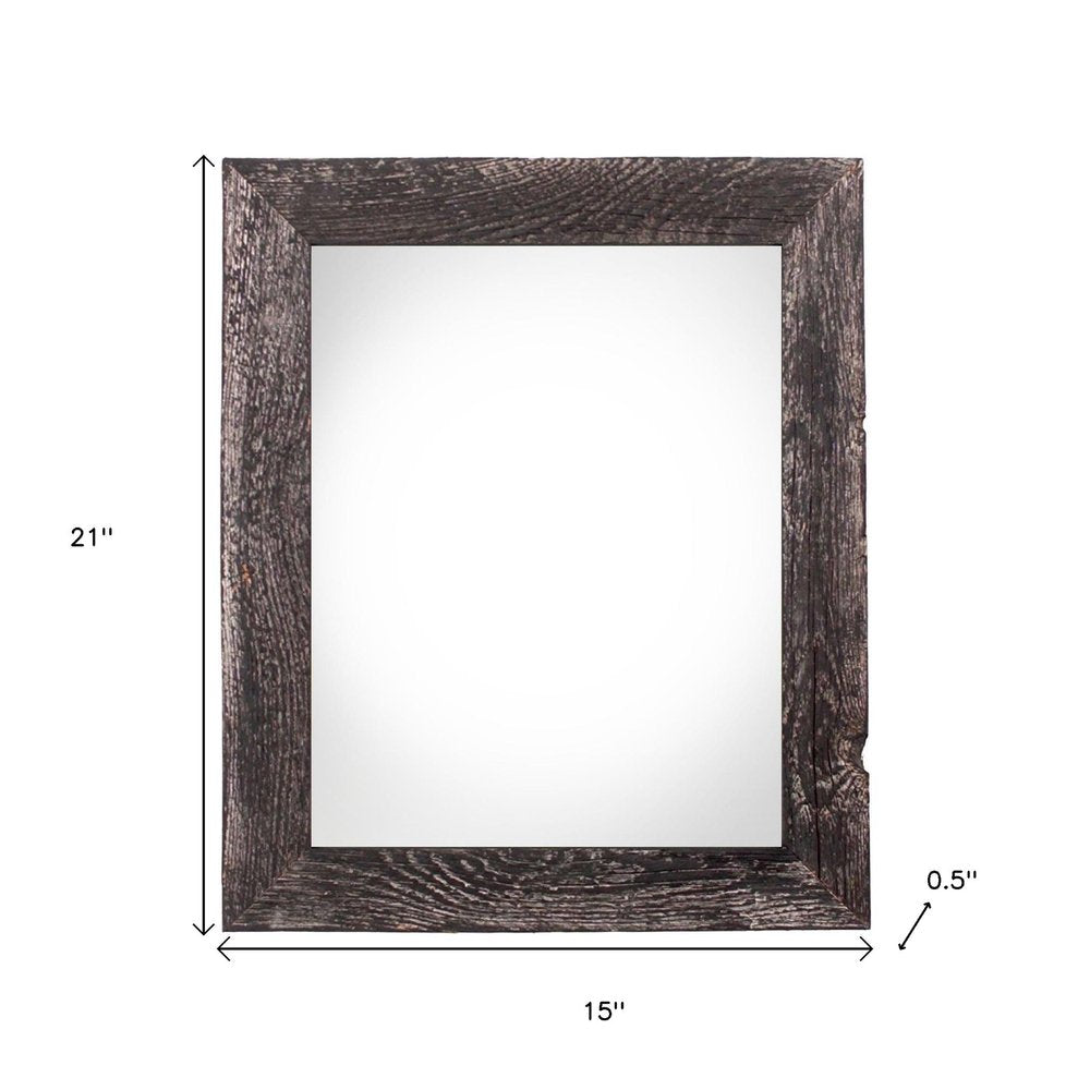 12" x 18" Black Solid Wood Hanging Picture Frame