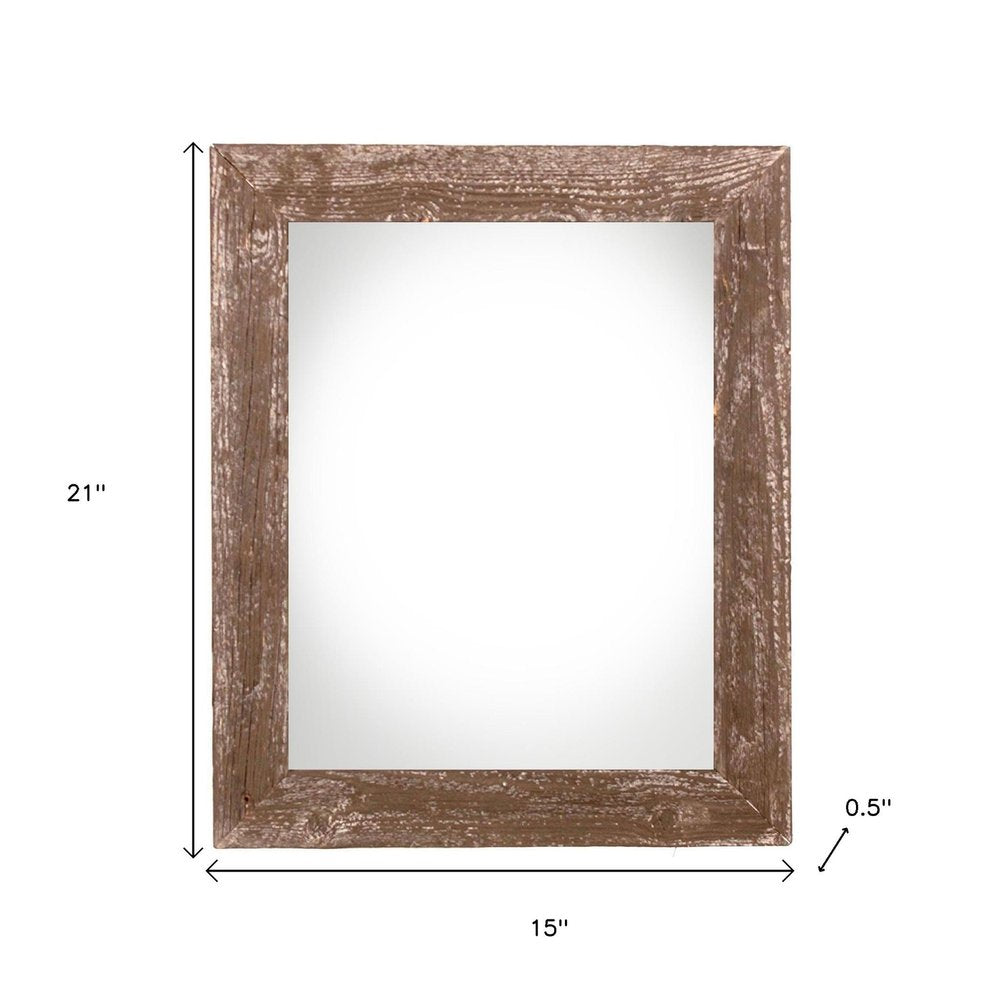 12" x 18" Brown Solid Wood Hanging Picture Frame