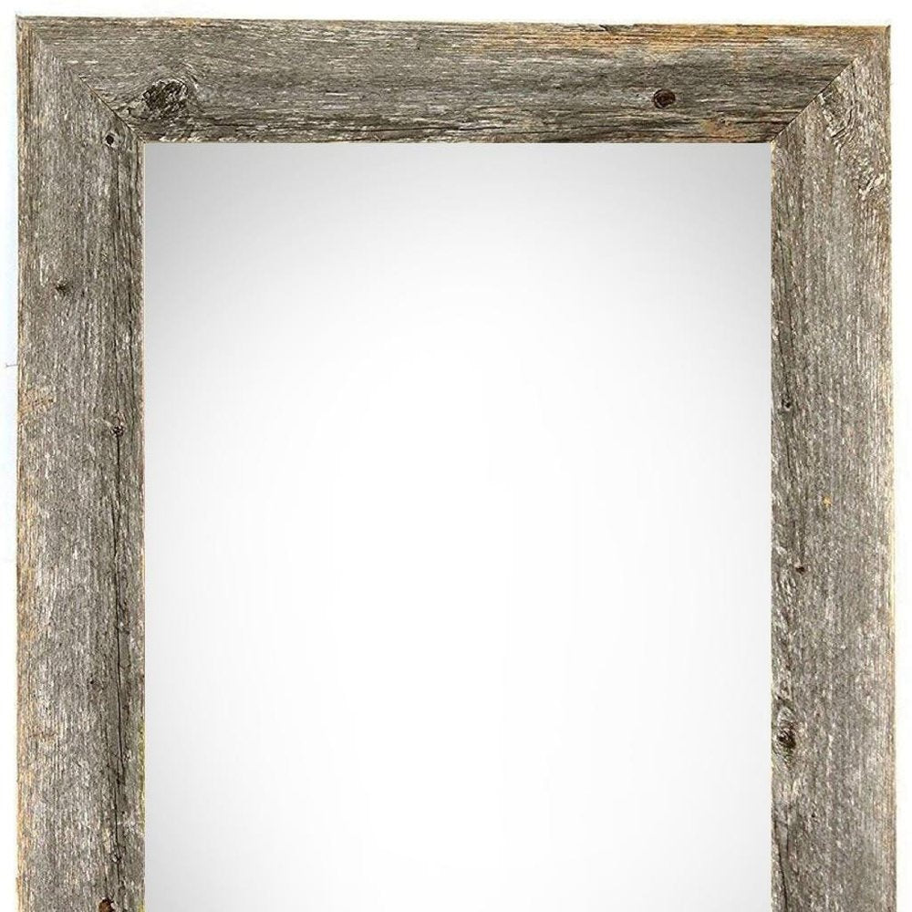 12" x 24" Gray Solid Wood Hanging Picture Frame