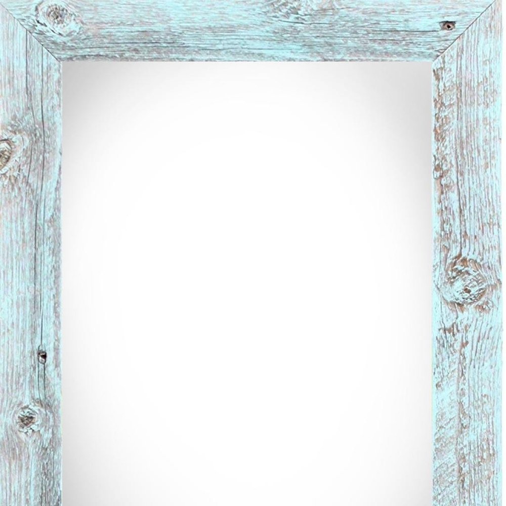 14" x 18" Blue Solid Wood Hanging Picture Frame