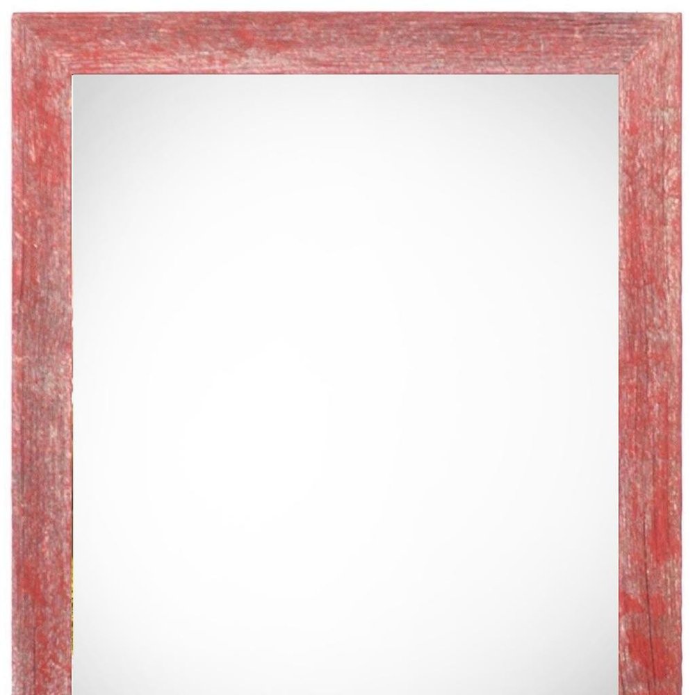 14" x 18" Red Solid Wood Hanging Picture Frame