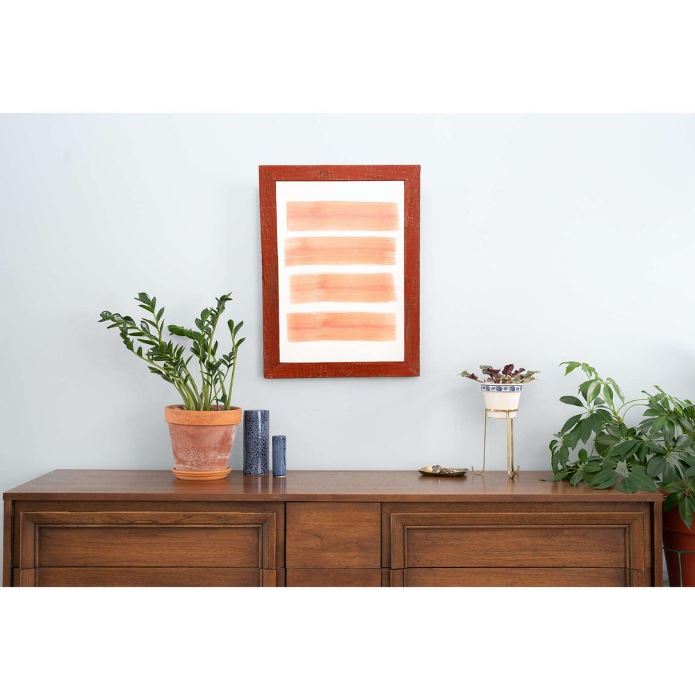 20" x 28" Red Solid Wood Hanging Picture Frame