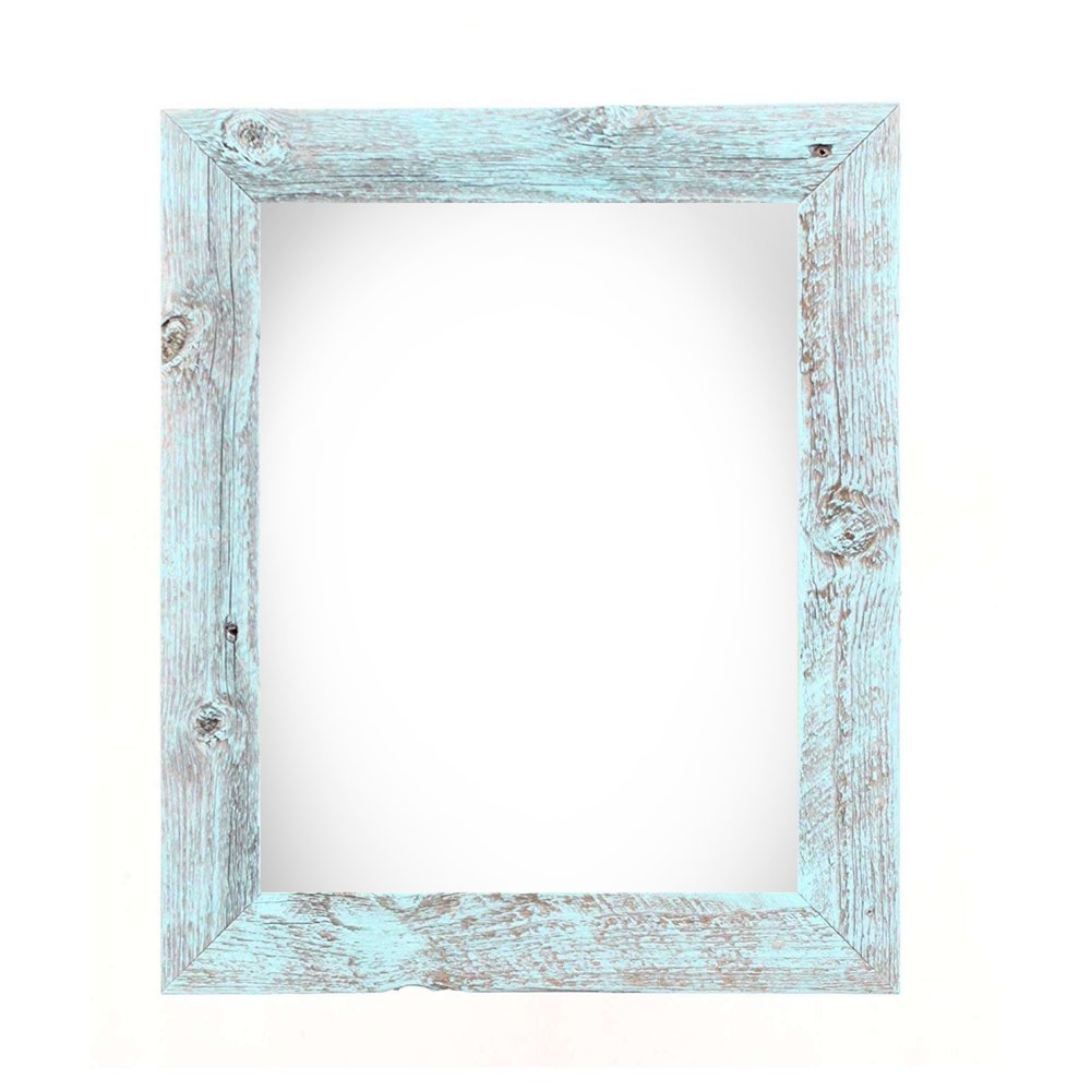 20" x 30" Blue Solid Wood Hanging Picture Frame