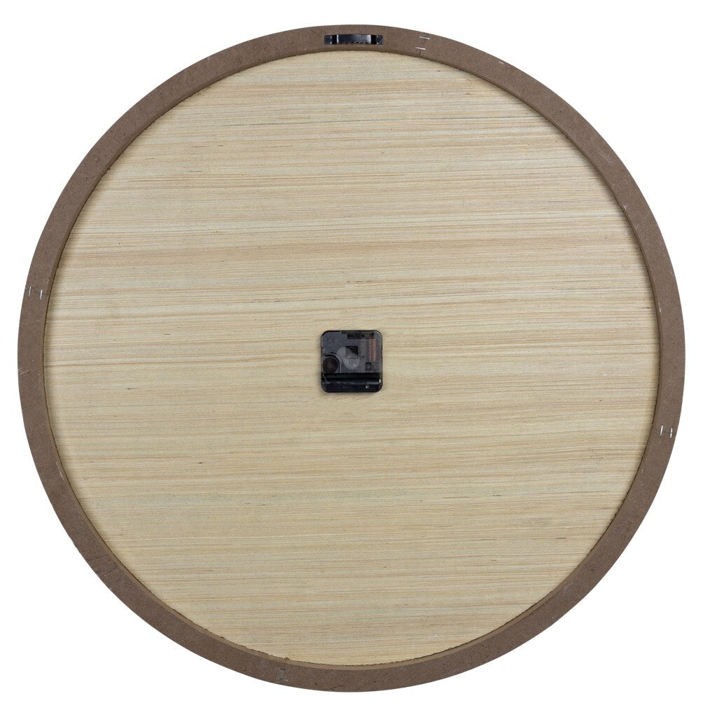 Rustic Wooden Roman Numeral Wall Clock