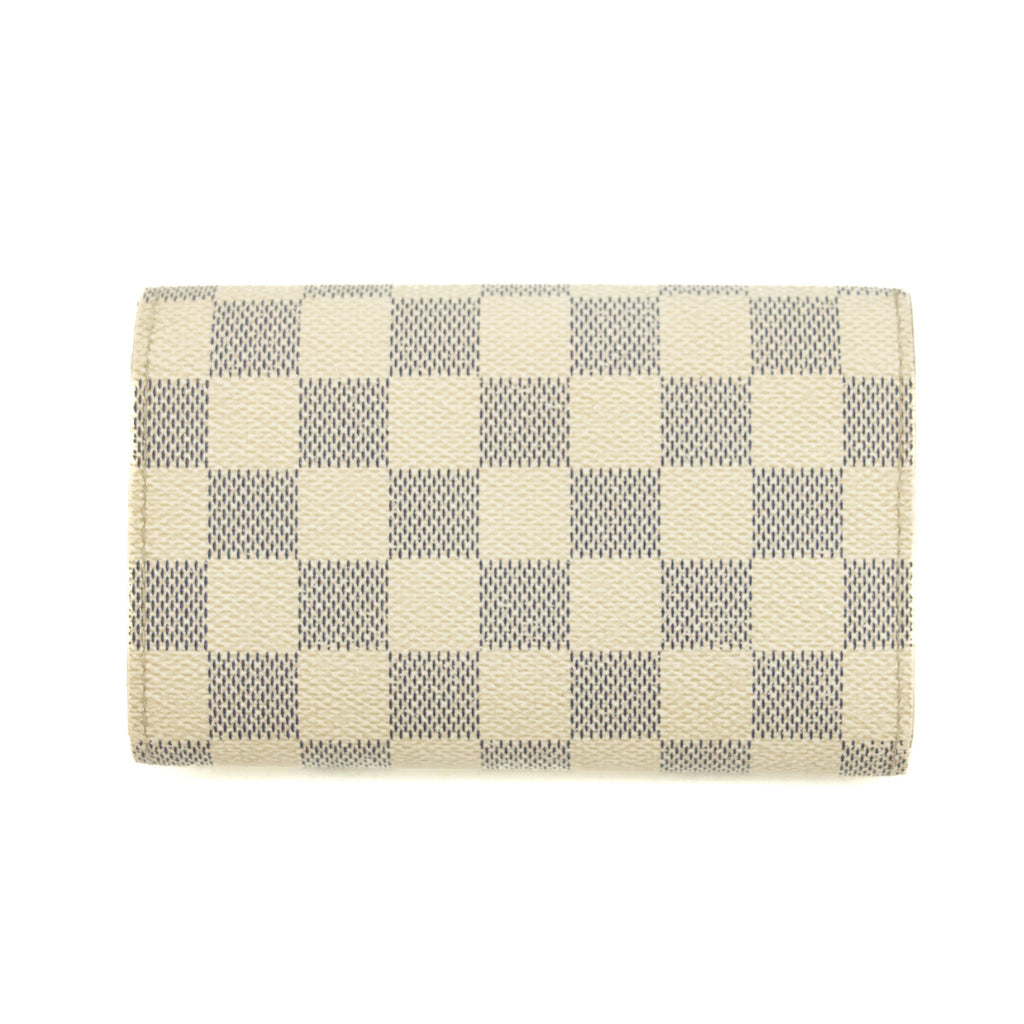 Louis Vuitton Damier Azur White Porte Tresor Wallet #3911