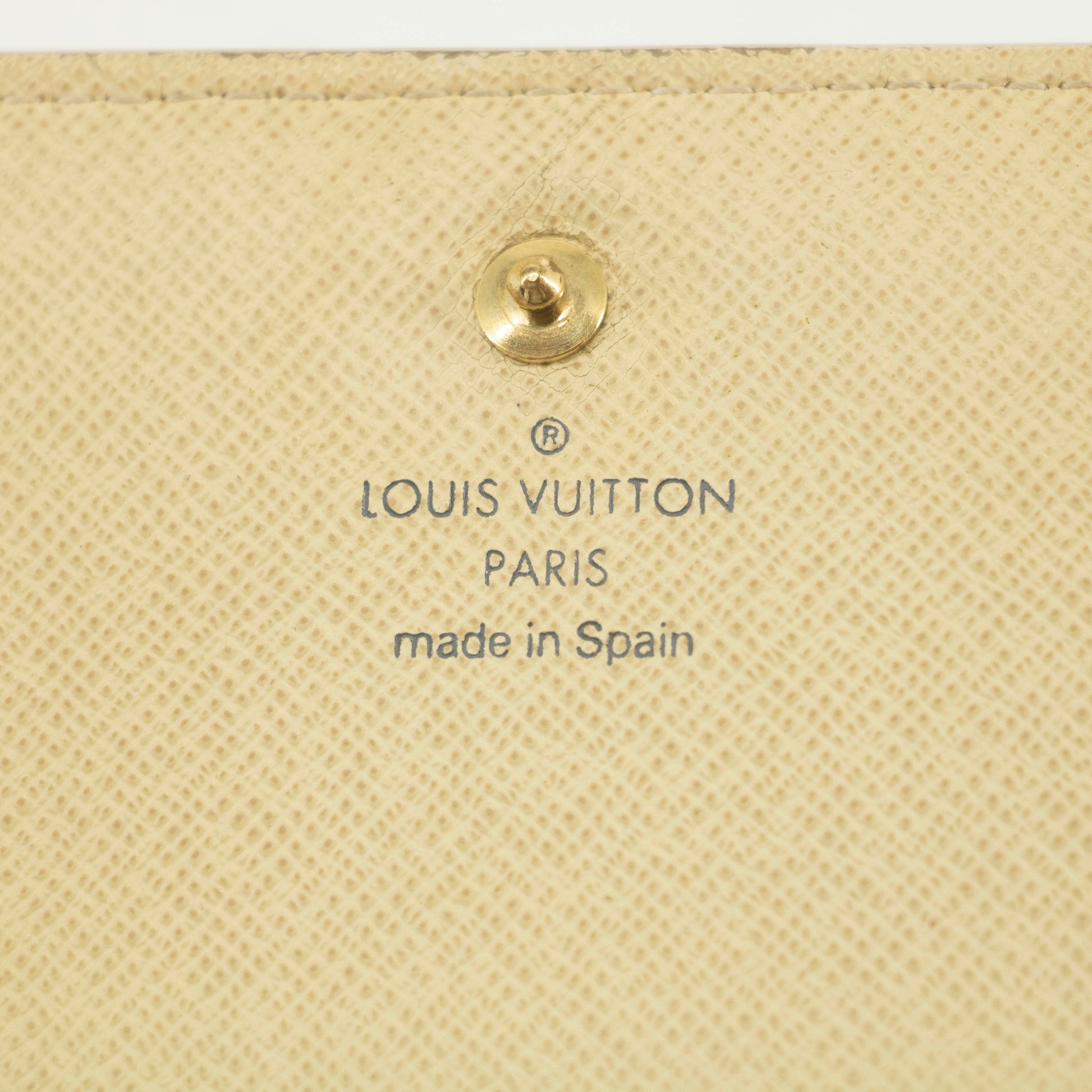 Louis Vuitton Damier Azur White Porte Tresor Wallet #3911