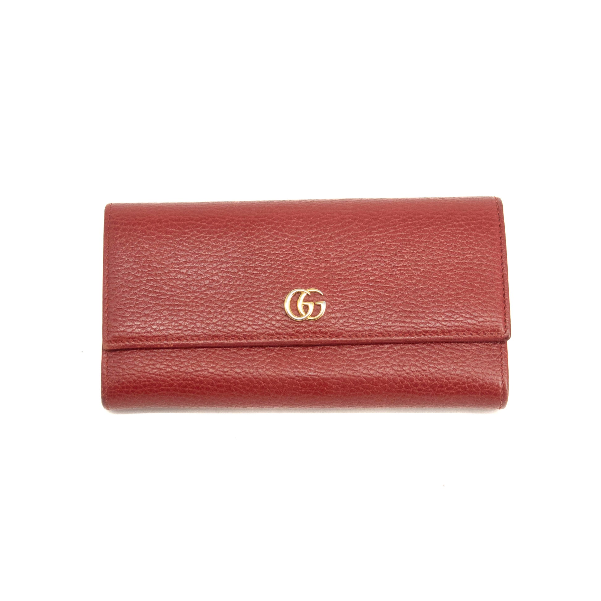 Gucci GG Red Marmont Bi-fold Long Wallet #3916