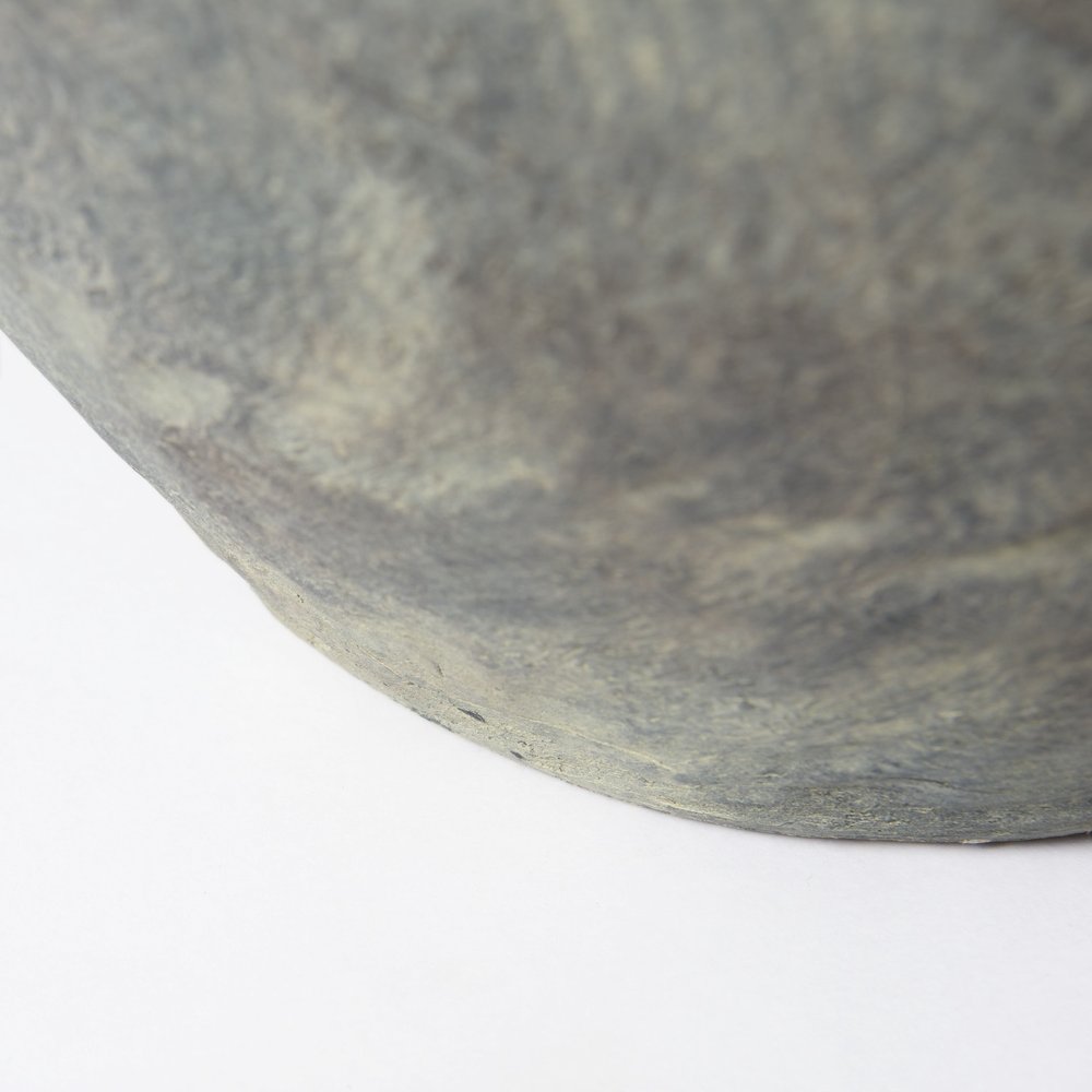 28" Gray Cylinder Ceramic Floor Vase